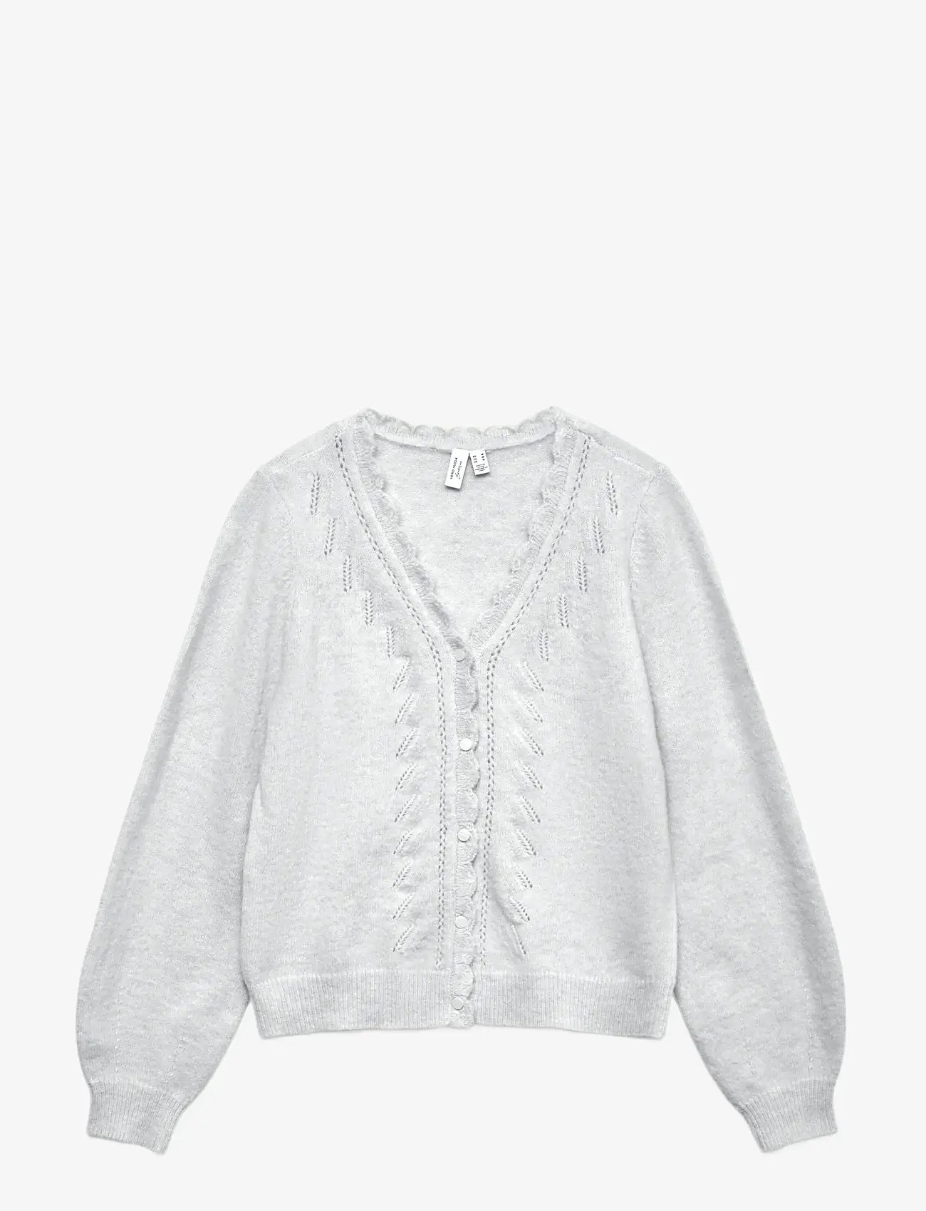 Vero Moda - VMLYA LS V-NECK CARDIGAN BTQ - koftor - light grey melange - 1