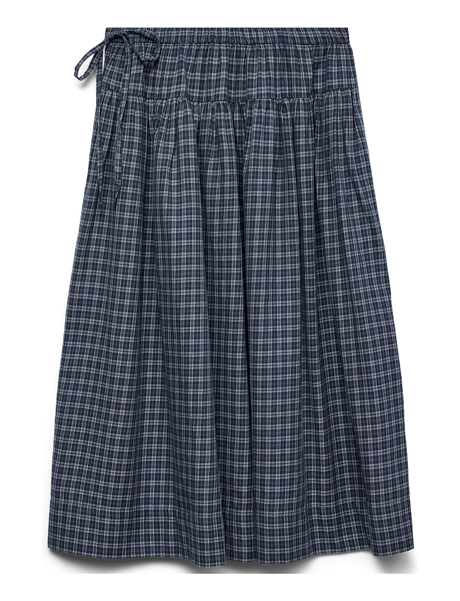 Vero Moda - AWTAMIRA MW 7/8 SKIRT - maxi röcke - blue wing teal - 0