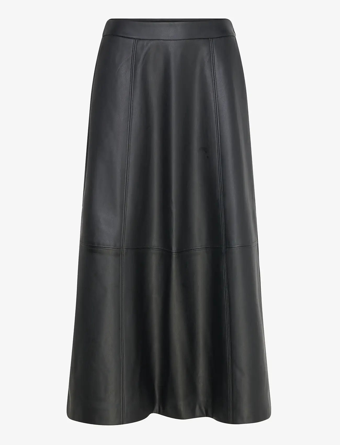 Vero Moda - VMOLIVE HW COATED ANKLE SKIRT PRM - maxi röcke - black - 1