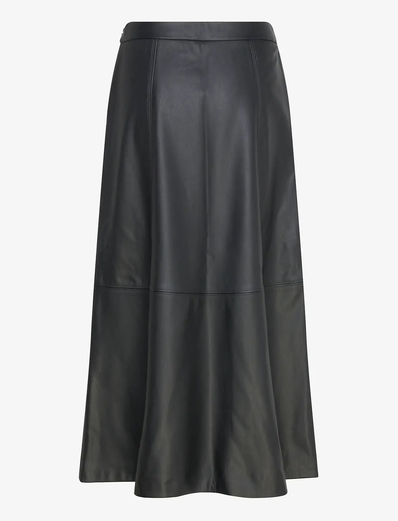 Vero Moda - VMOLIVE HW COATED ANKLE SKIRT PRM - maxi röcke - black - 2