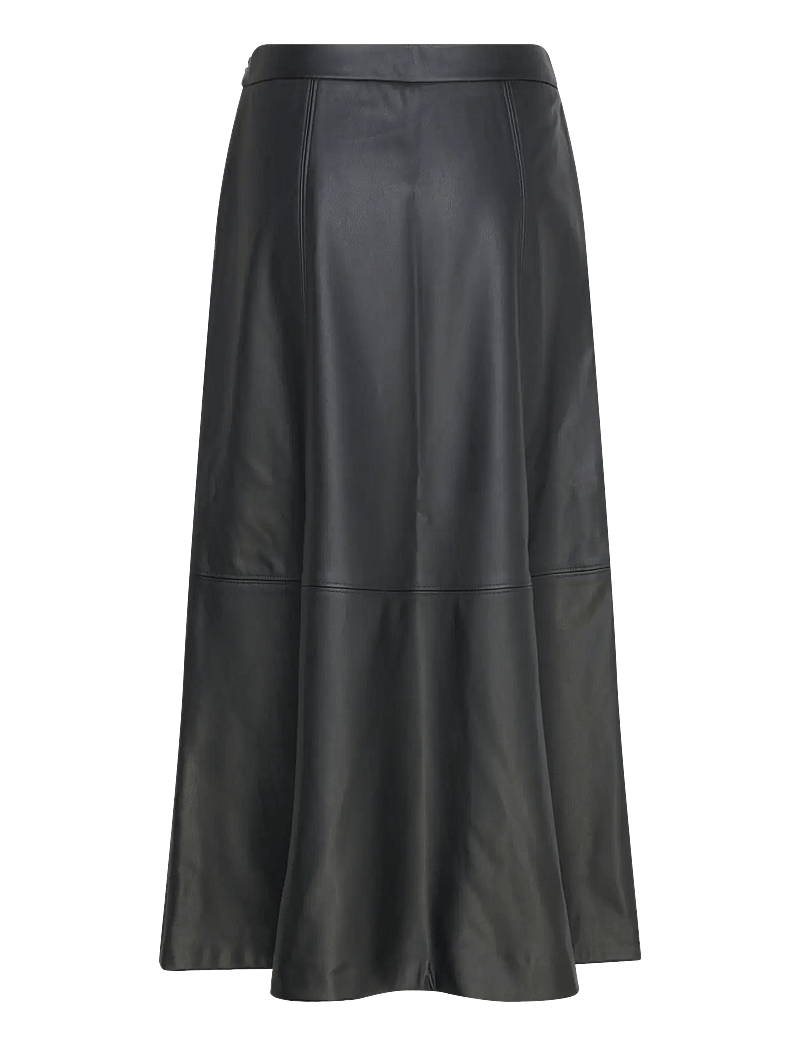 Vero Moda - VMOLIVE HW COATED ANKLE SKIRT PRM - maxi röcke - black - 2