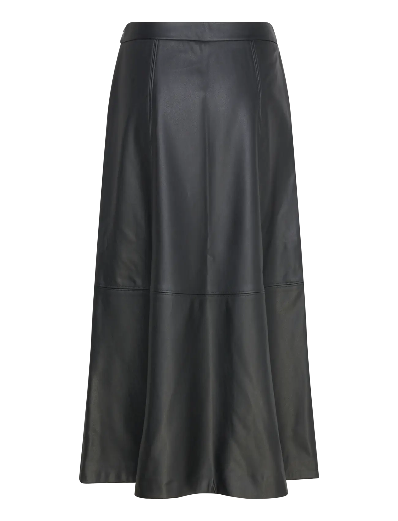Vero Moda - VMOLIVE HW COATED ANKLE SKIRT PRM - maxi nederdele - black - 2