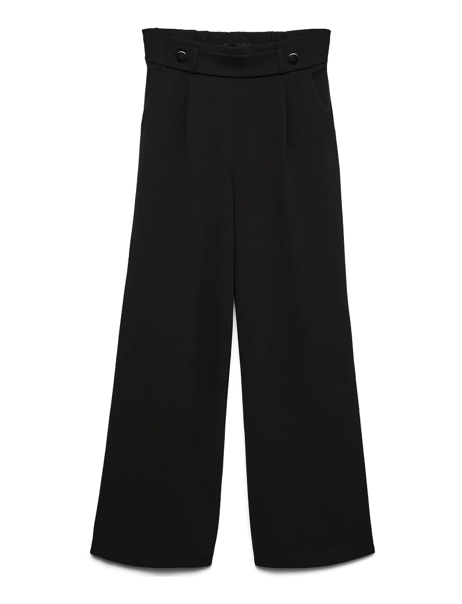 Vero Moda - VMSTAR PANTS JRS NOOS - hosen mit weitem bein - black - 1