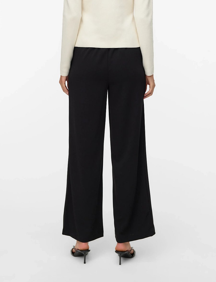 Vero Moda - VMSTAR PANTS JRS NOOS - hosen mit weitem bein - black - 2