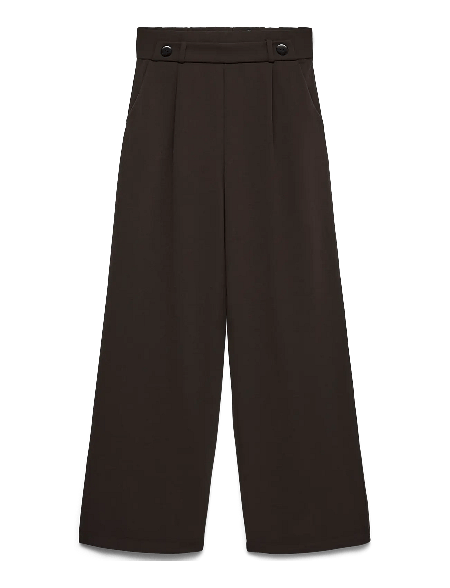 Vero Moda - VMSTAR PANTS JRS NOOS - laia säärega püksid - chocolate torte - 1