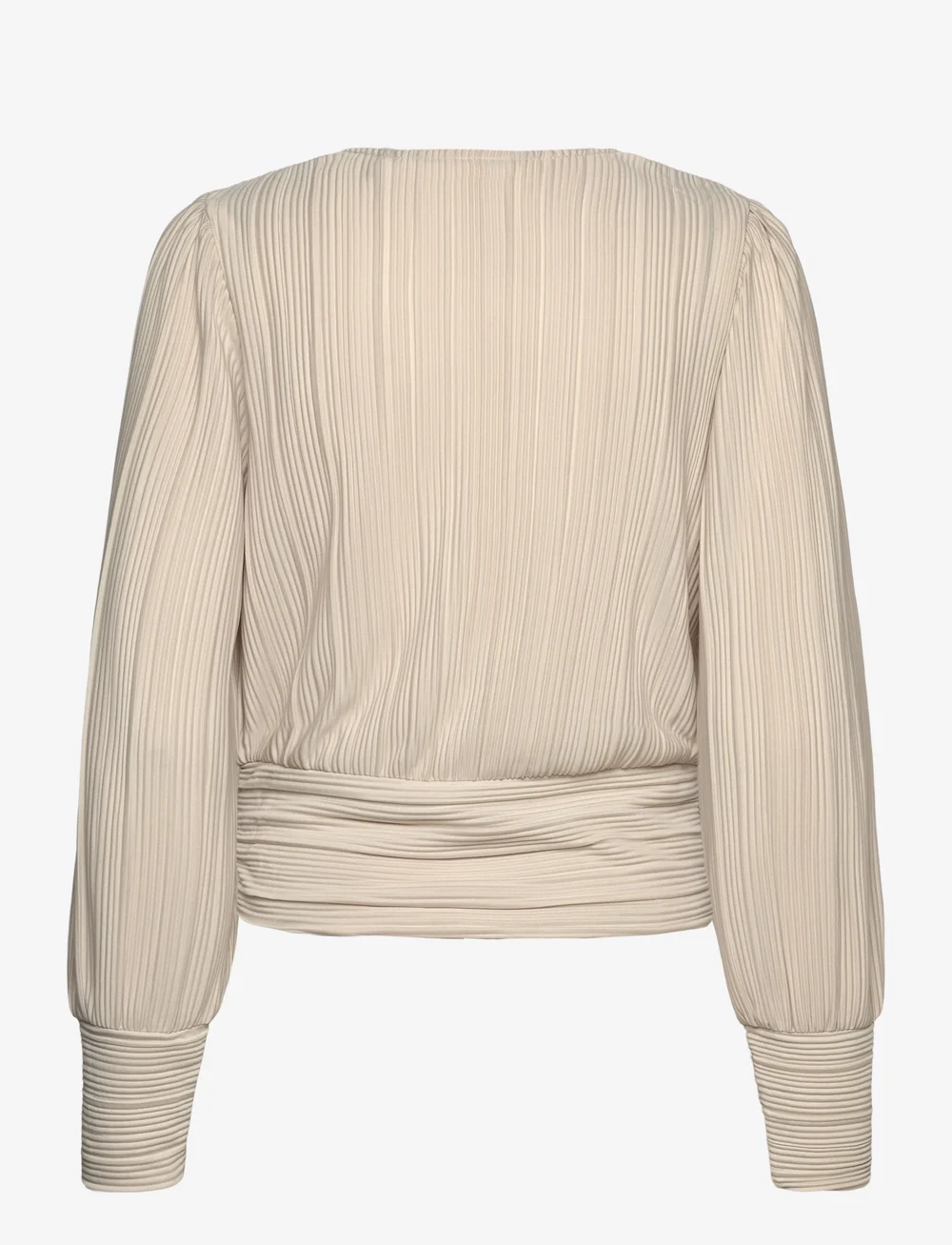 Vero Moda - VMAURORA LS V-NECK TOP JRS GA - langærmede bluser - pumice stone - 1