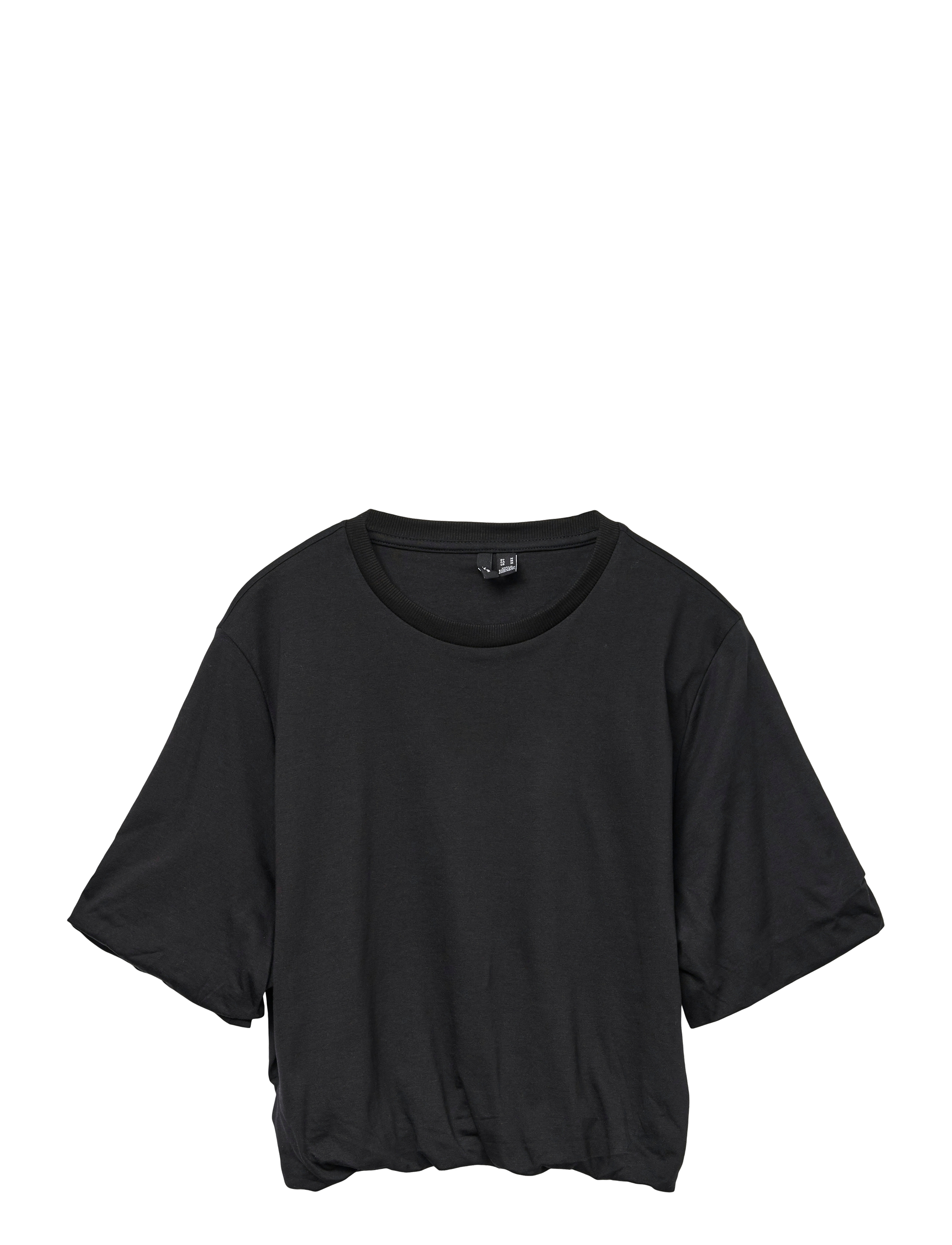 Vero Moda VMAYA PENNY SS CROPPED TOP BOX JRS - Bluser - BLACK / black