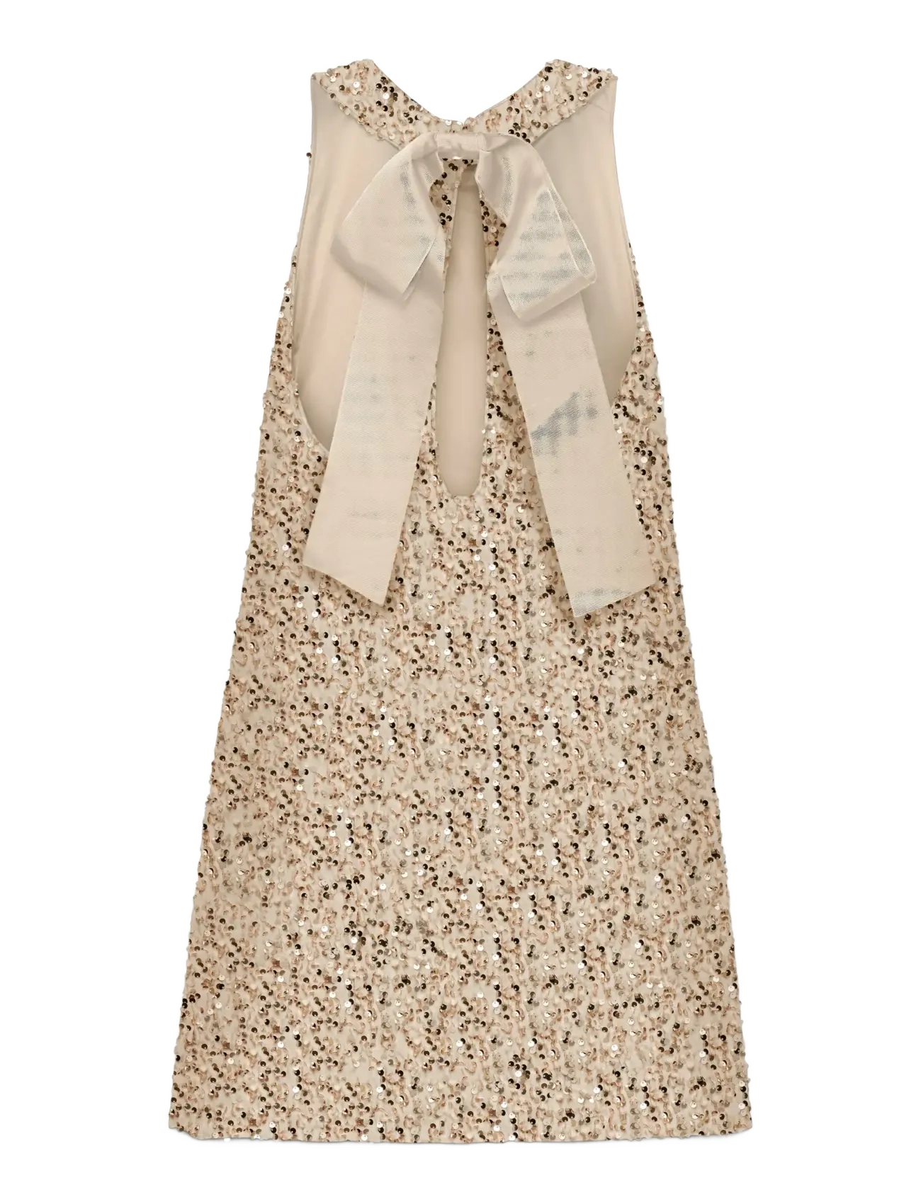 Vero Moda - VMBELLA SL O-NECK SHORT SQ DRESS JRS GA - festkläder till outletpriser - pumice stone - 2