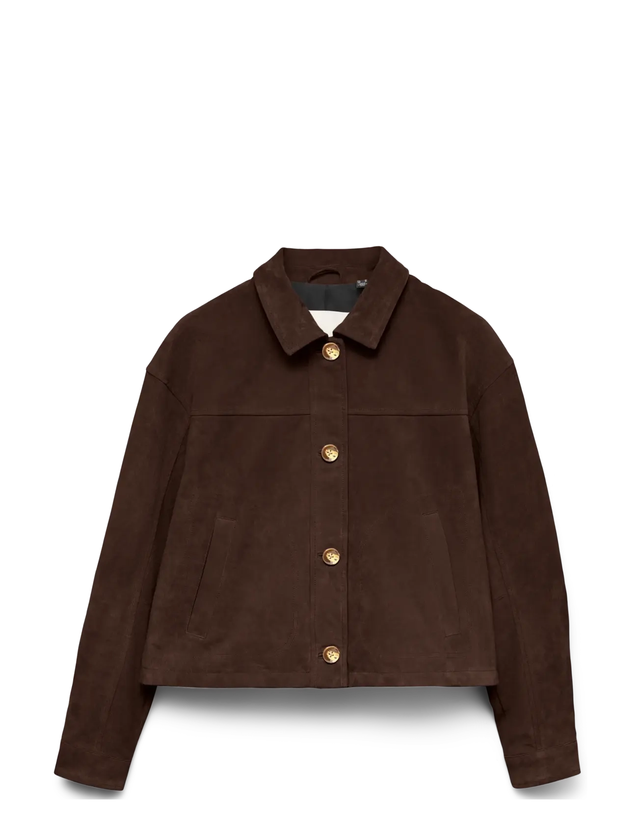 Vero Moda VMROYCESTINE SHORT SUEDE JACKET - Kleding - CHOCOLATE TORTE / brown