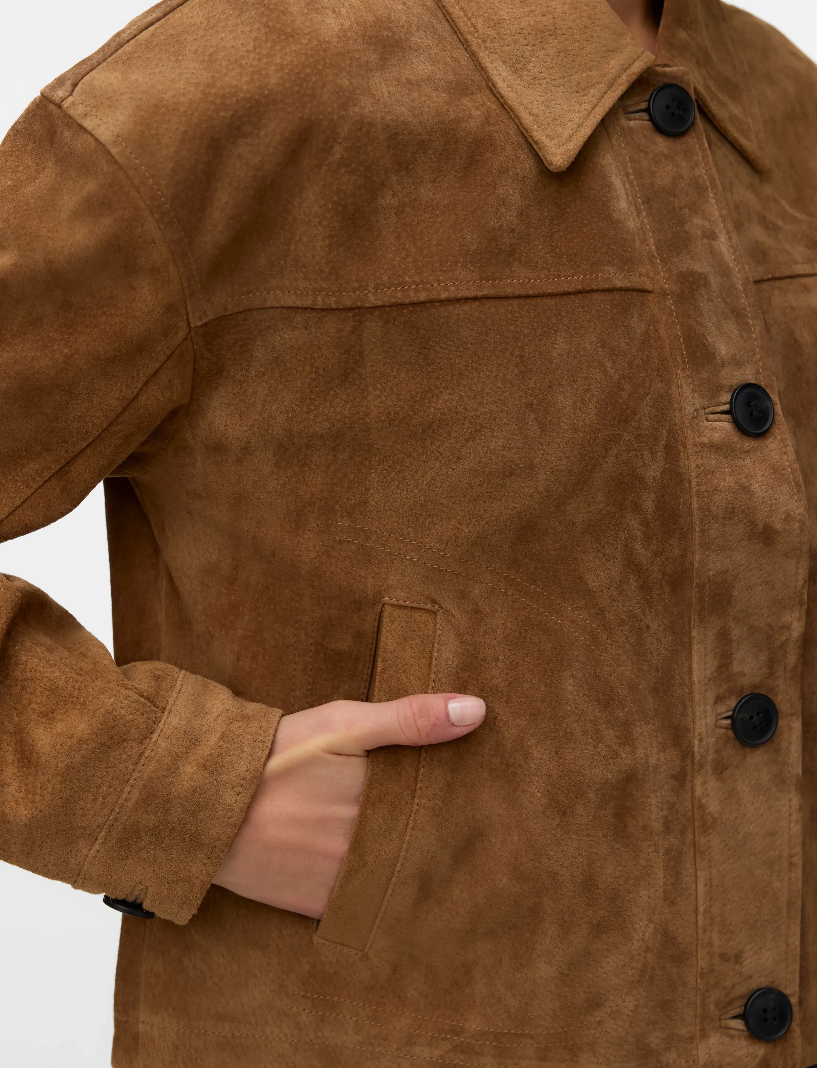 Vero Moda - VMROYCESTINE SHORT SUEDE JACKET - tobacco brown - 5