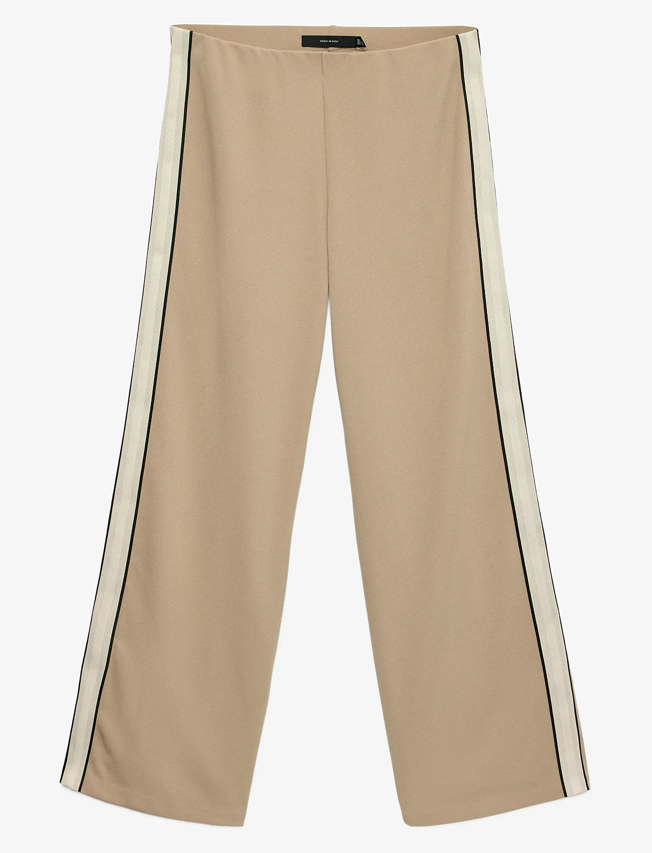 Vero Moda - VMBERLIN MW WIDE PANEL PANT NOOS - wide leg trousers - silver mink - 1