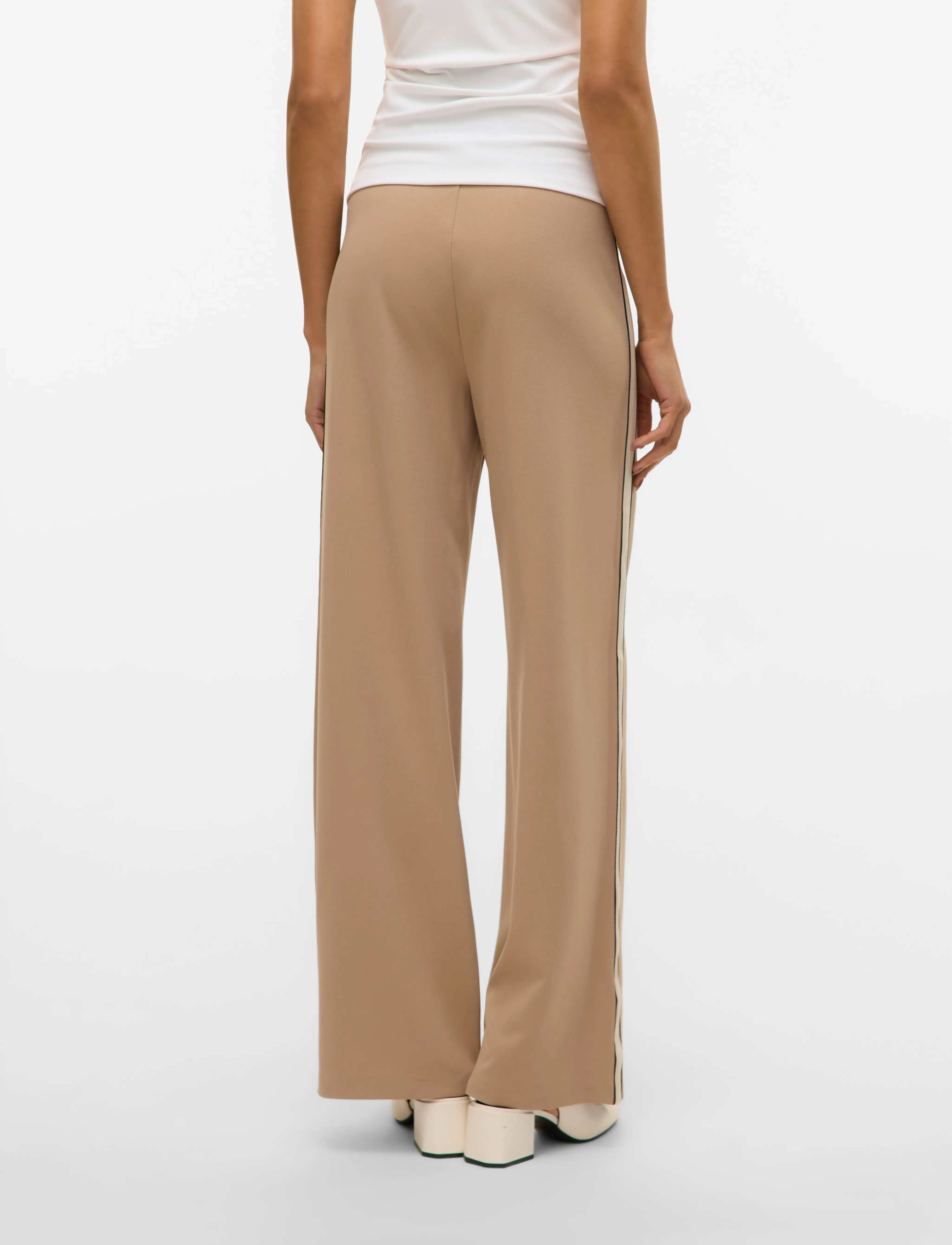 Vero Moda - VMBERLIN MW WIDE PANEL PANT NOOS - silver mink - 2