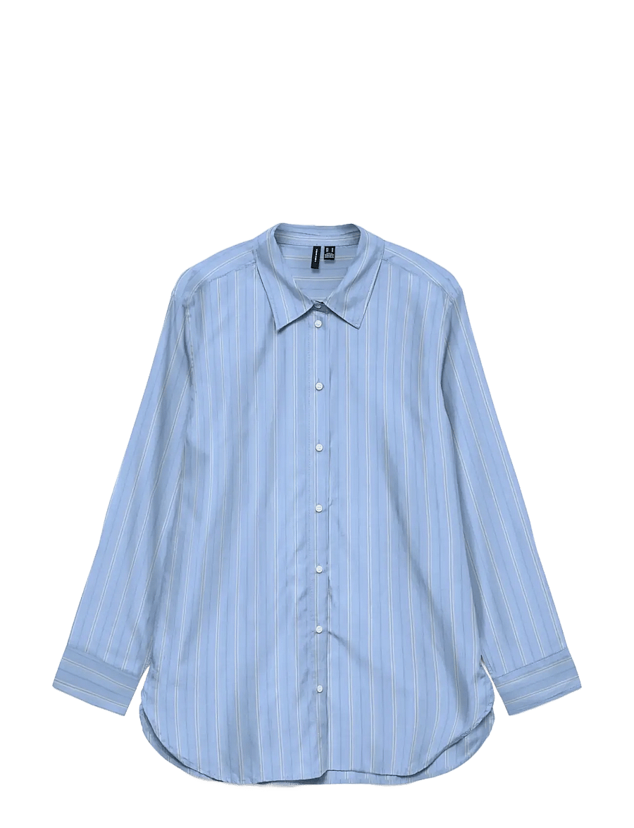 Vero Moda - VMELINA LS SHIRT WVN NOOS - overhemden met lange mouwen - hydrangea - 1