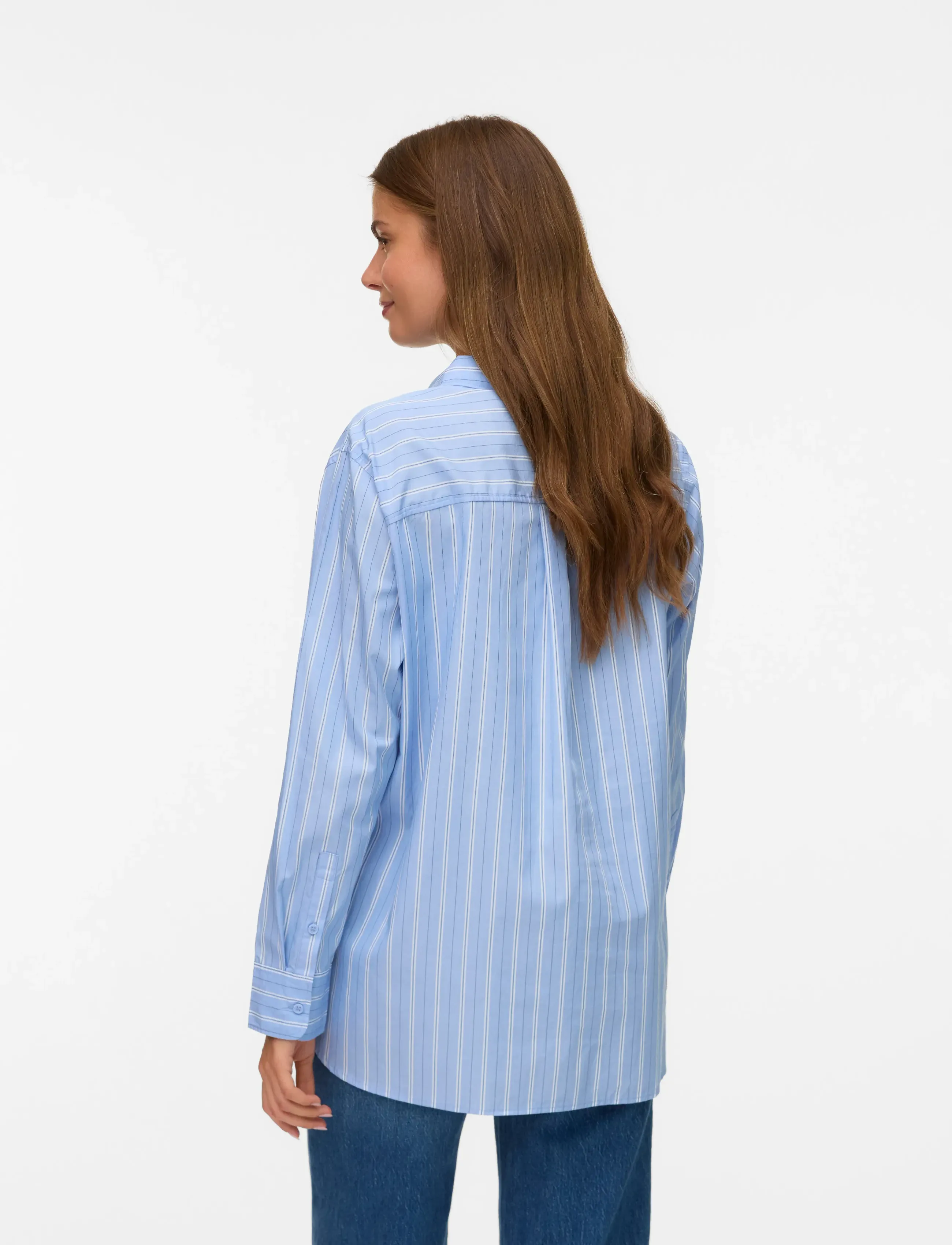 Vero Moda - VMELINA LS SHIRT WVN NOOS - overhemden met lange mouwen - hydrangea - 2