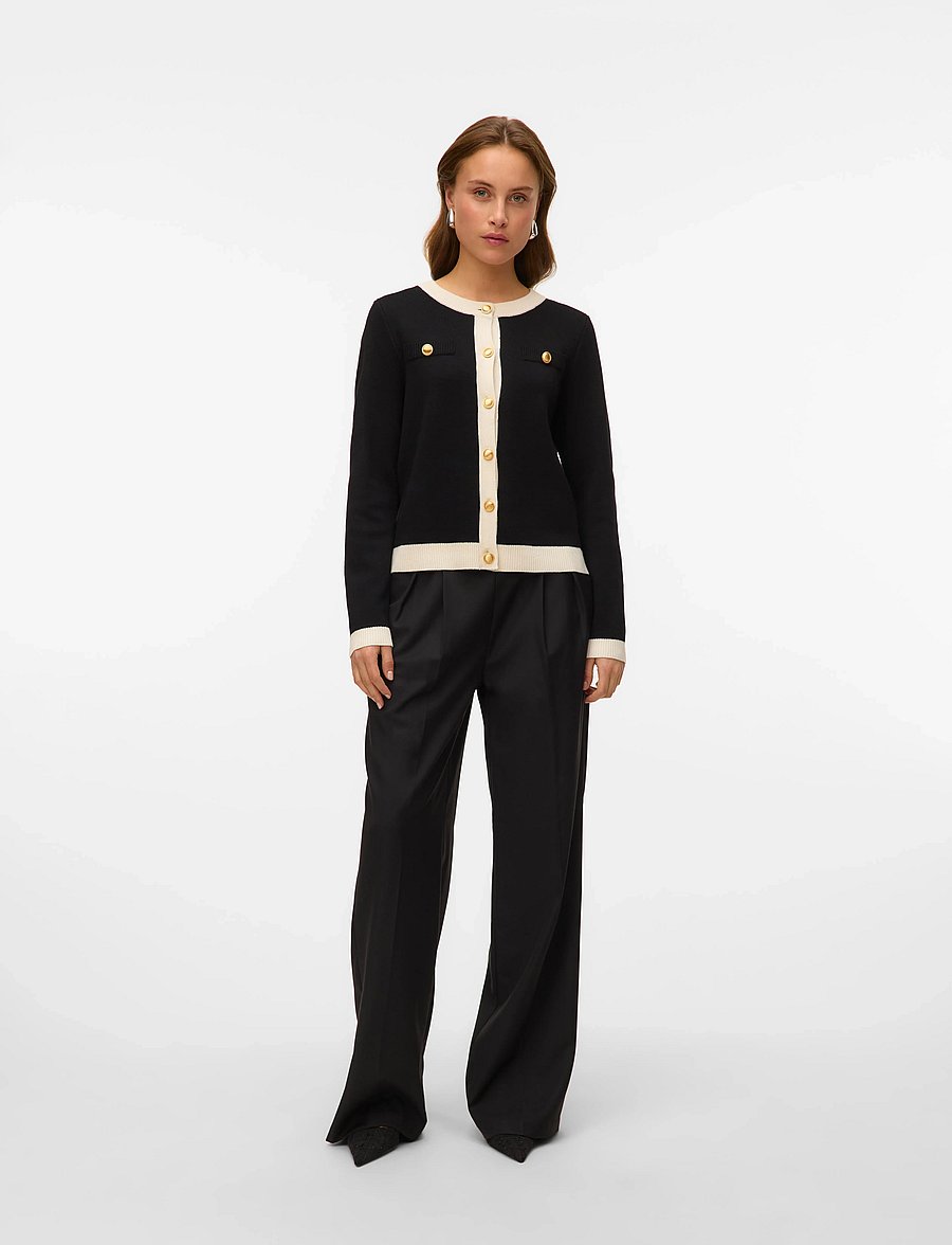 Vero Moda - VMOLI LS O-NECK CARDIGAN - black - 3