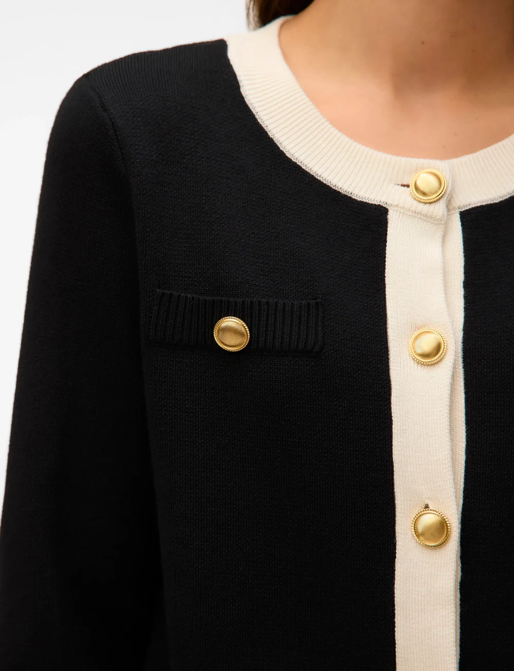 Vero Moda - VMOLI LS O-NECK CARDIGAN - koftor - black - 5