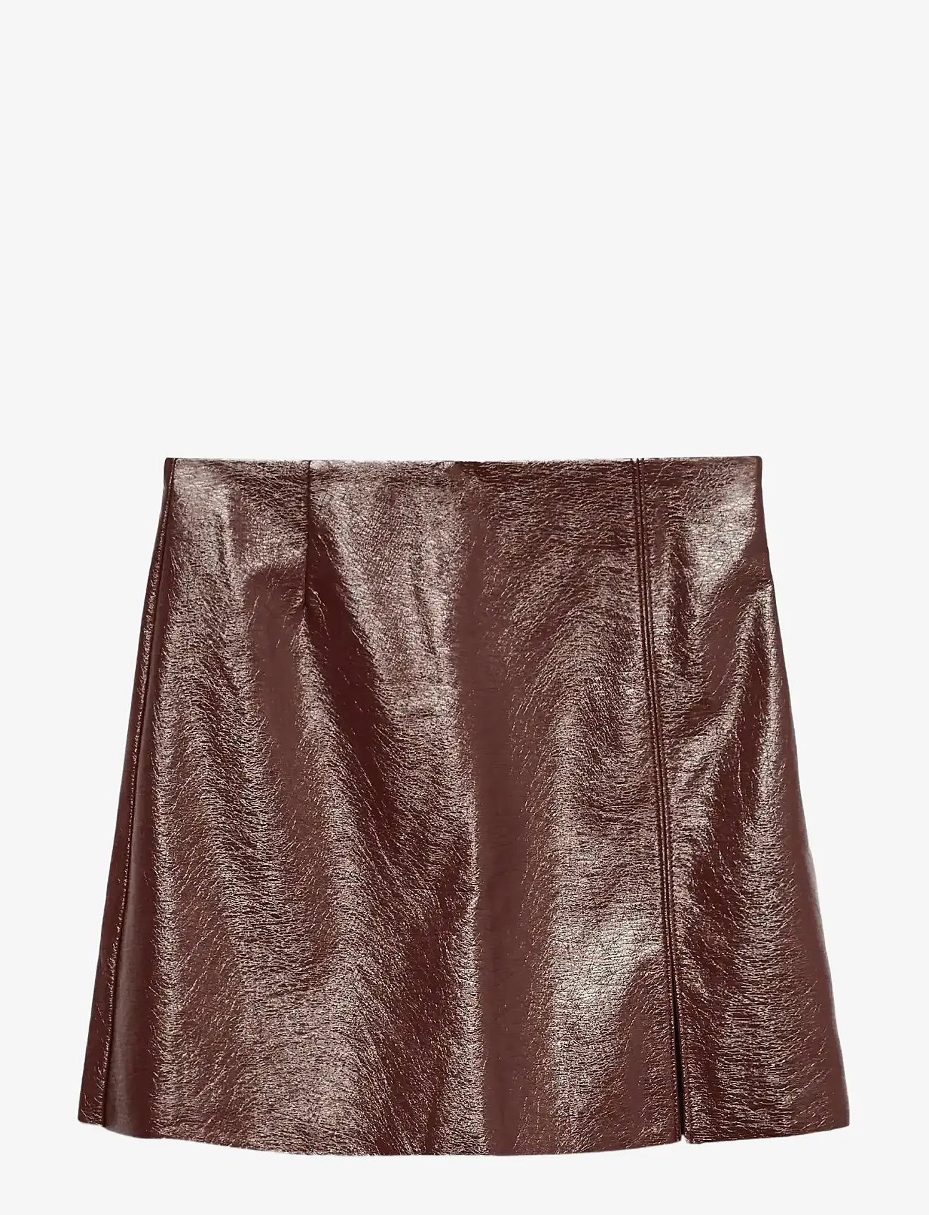 Vero Moda - VMNELLY HR COLORED VINYL SKIRT NOOS - kurze röcke - winetasting - 0