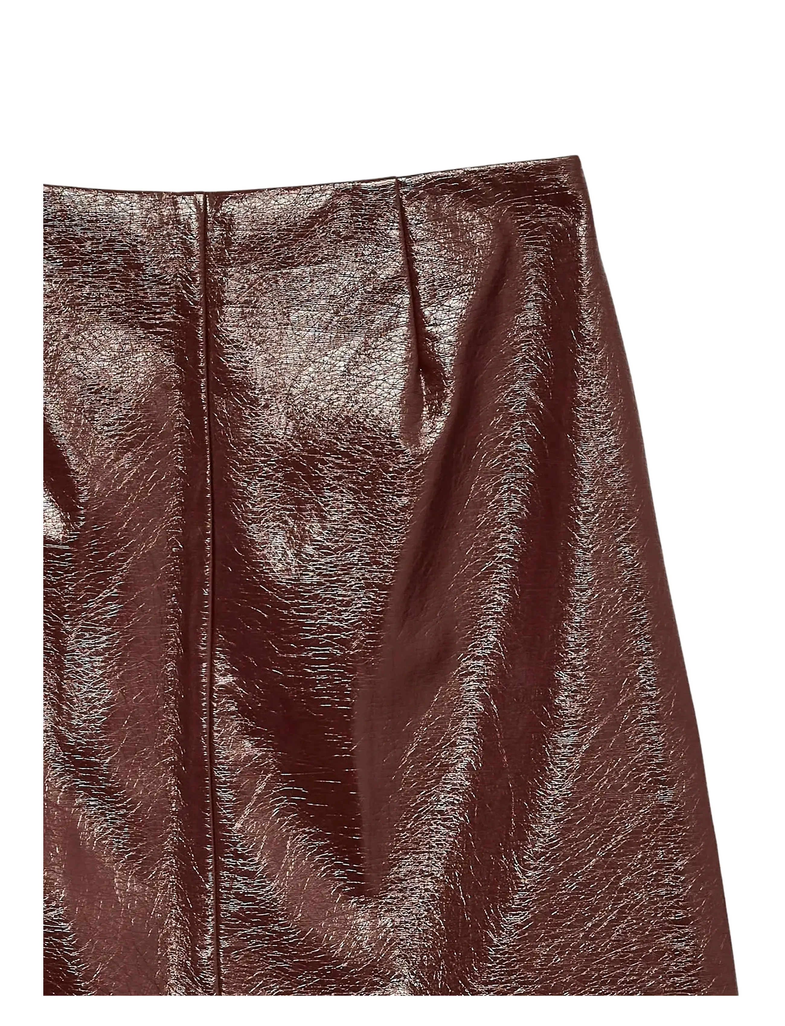 Vero Moda - VMNELLY HR COLORED VINYL SKIRT NOOS - kurze röcke - winetasting - 1