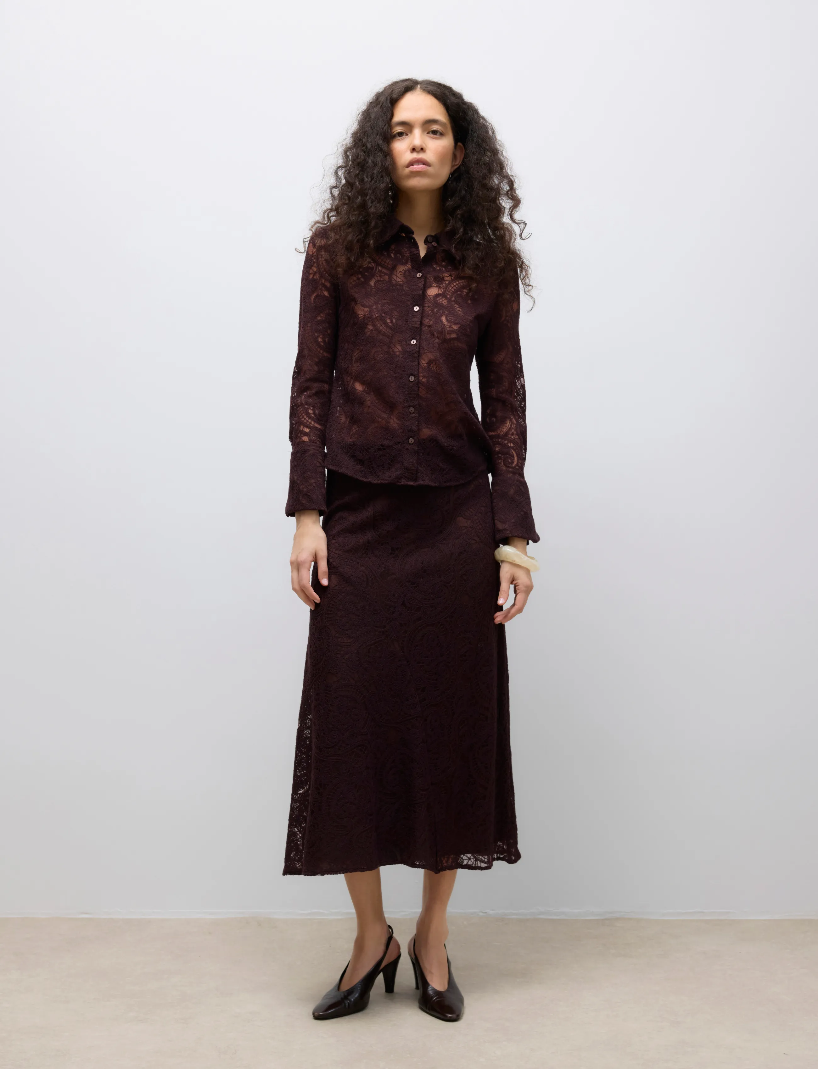 Vero Moda Awurshila Mw Ankle Skirt, Kvinder, Blonde Ankel Nederdel, Bordeaux, Str: XL
