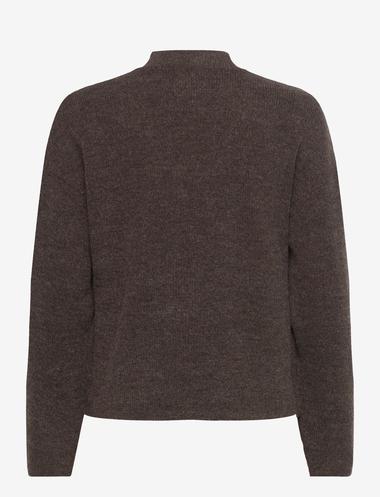 Vero Moda - VMPENNY LS V-NECK TOP JRS GA - koftor - chocolate torte - 1