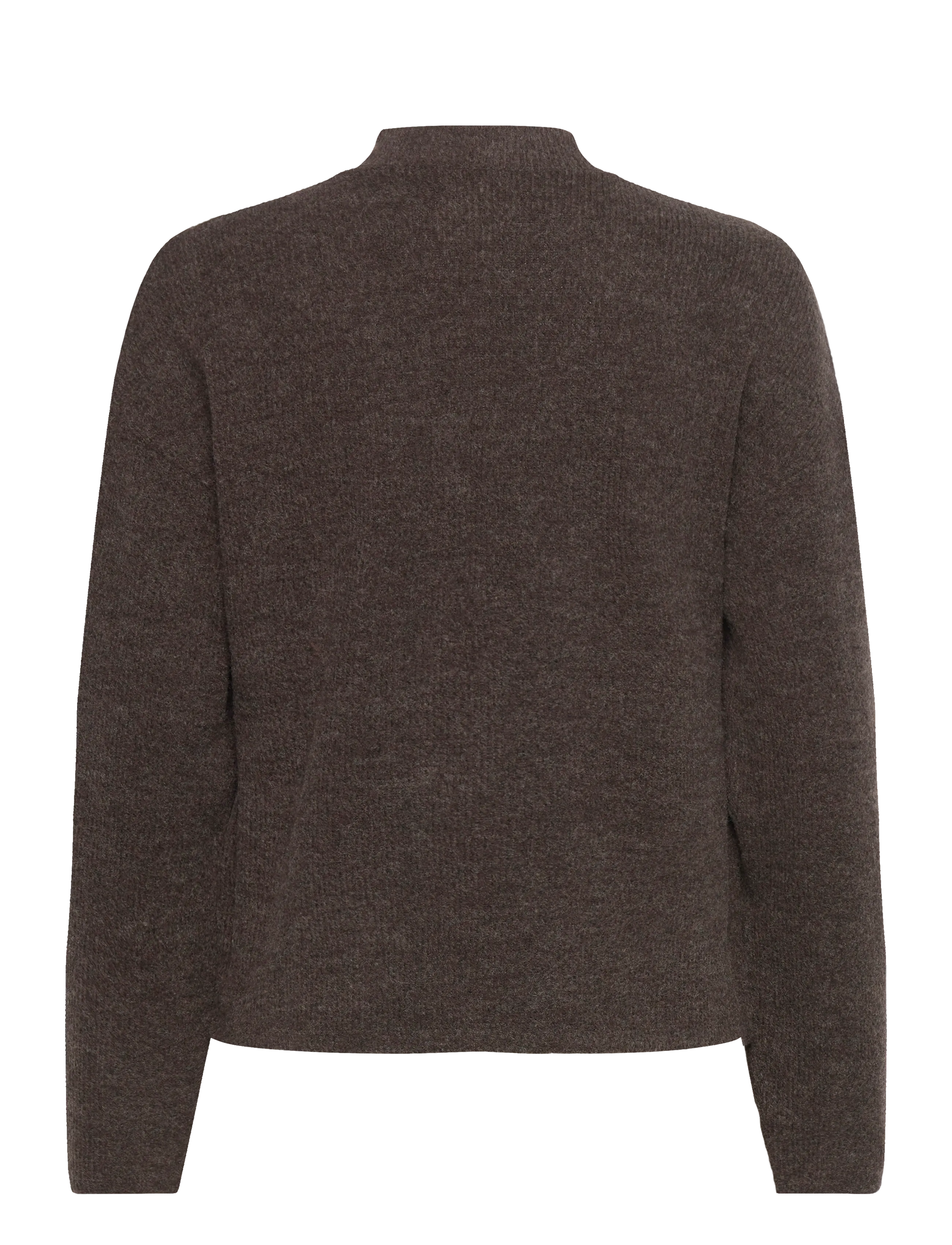 Vero Moda - VMPENNY LS V-NECK TOP JRS GA - cardigans - chocolate torte - 1