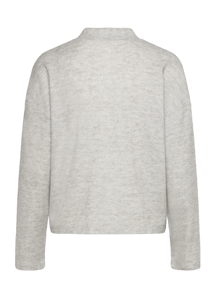 Vero Moda - VMPENNY LS V-NECK TOP JRS GA - kardiganid - light grey melange - 1