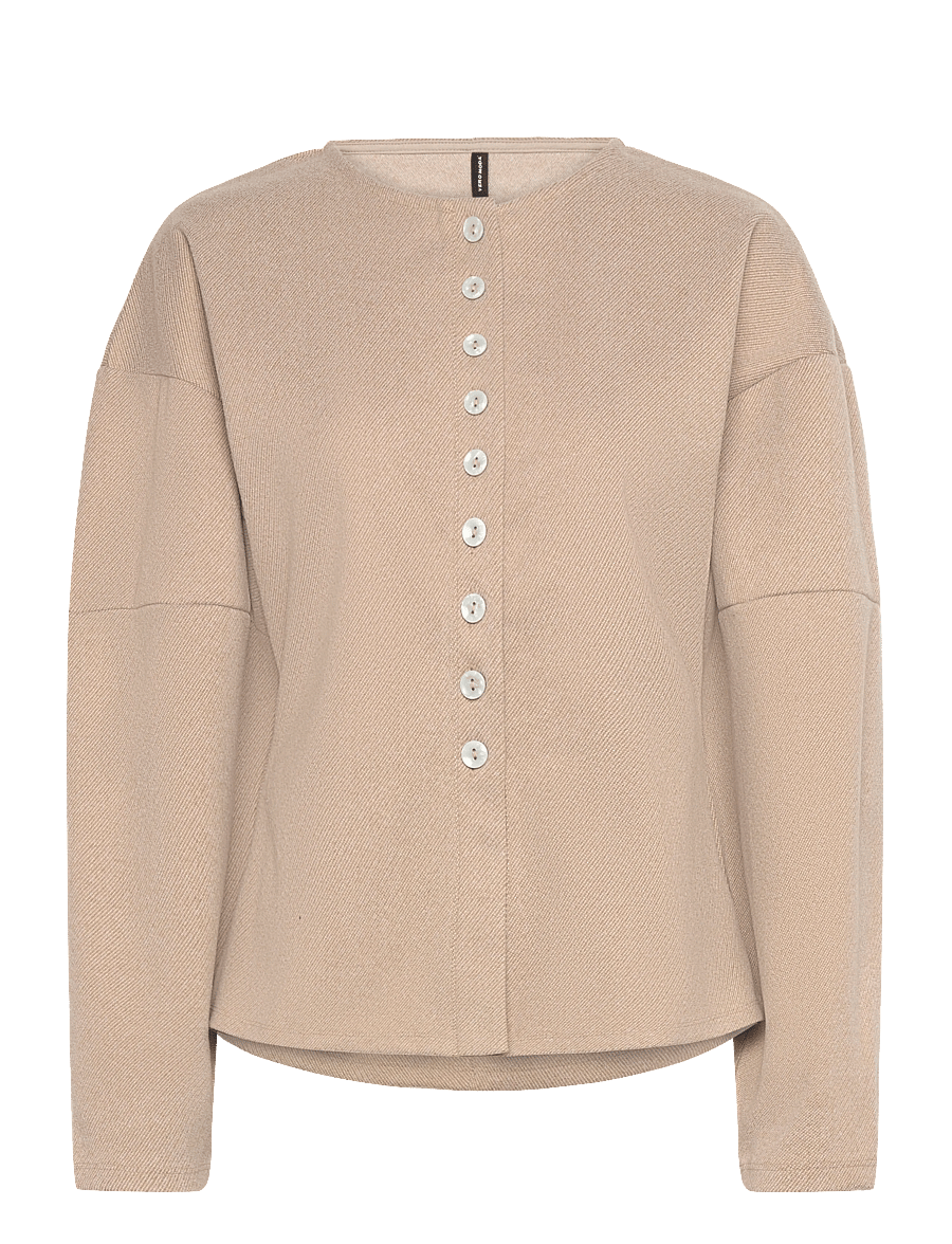 Vero Moda - VMKLEA LS O-NECK CARDIGAN JRS GA - kardiganid - silver mink - 1