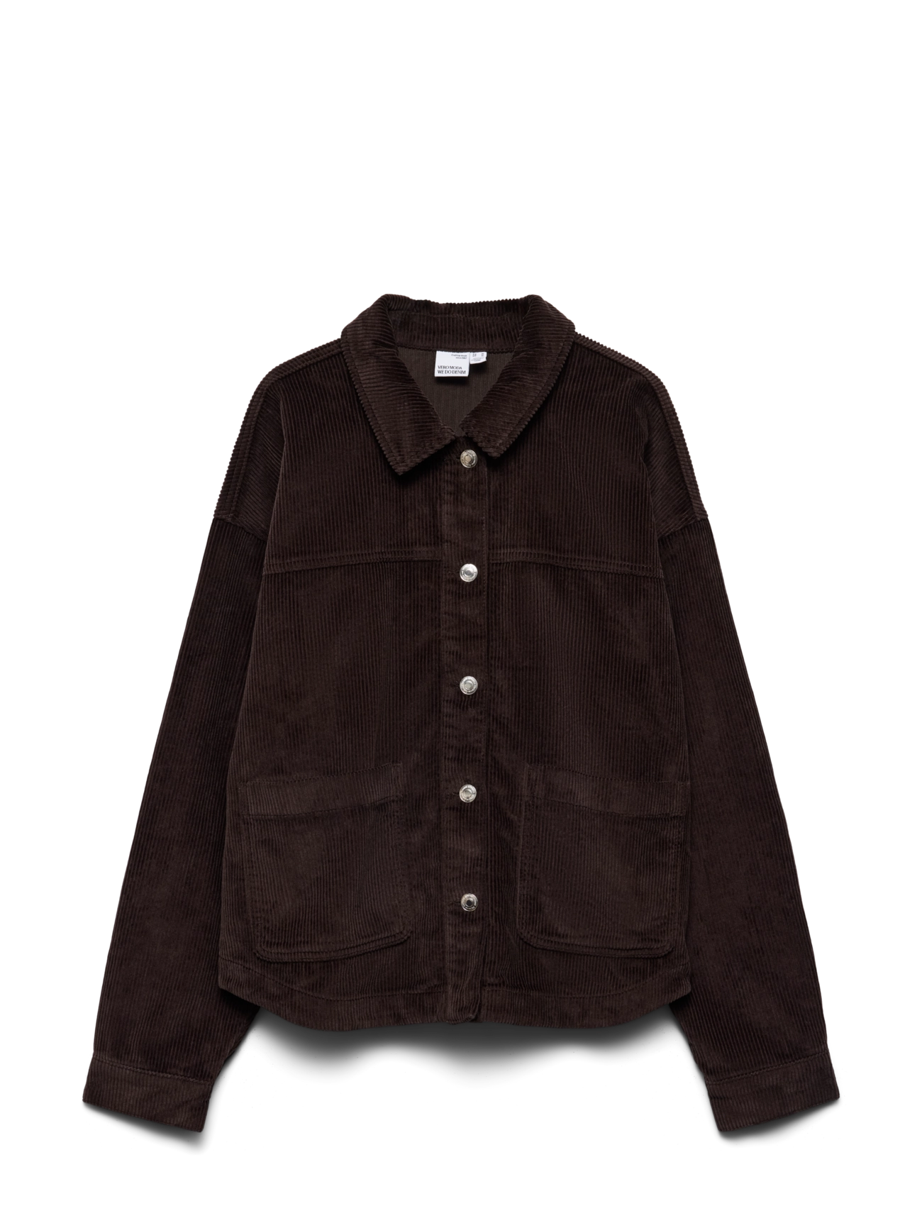 Vero Moda - VMJAMIE LS CORDUROY SHACKET MIX NOOS - chocolate torte - 1