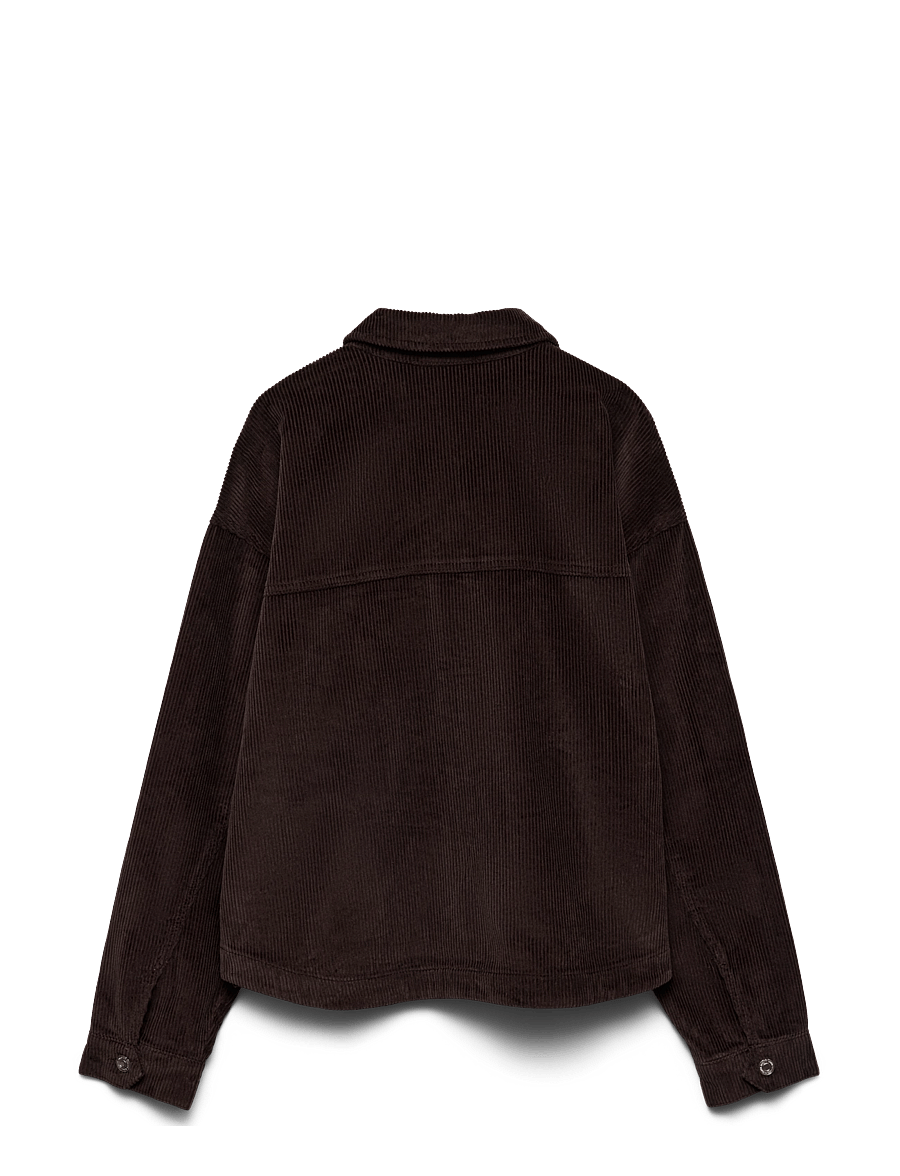 Vero Moda - VMJAMIE LS CORDUROY SHACKET MIX NOOS - lette jakker - chocolate torte - 2