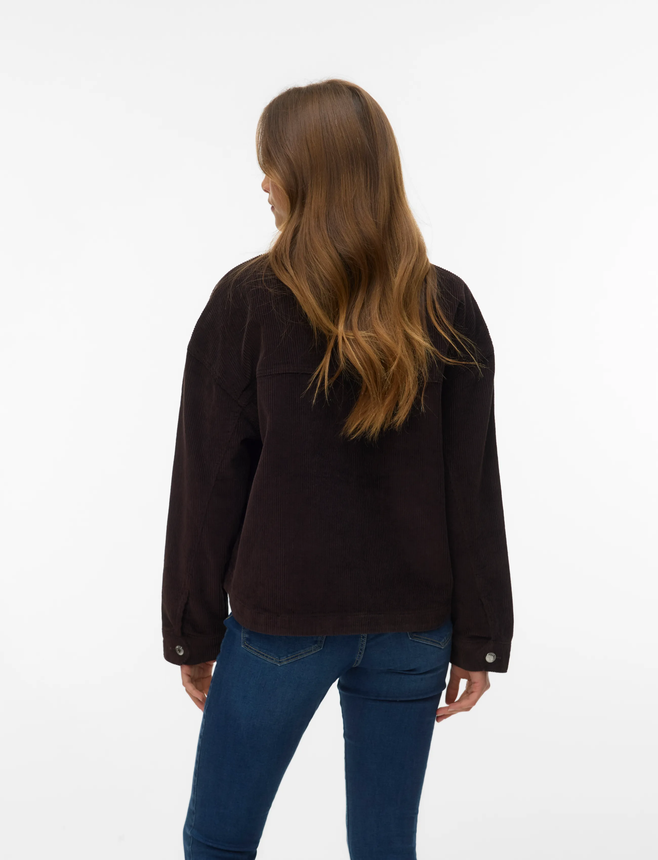 Vero Moda - VMJAMIE LS CORDUROY SHACKET MIX NOOS - chocolate torte - 3