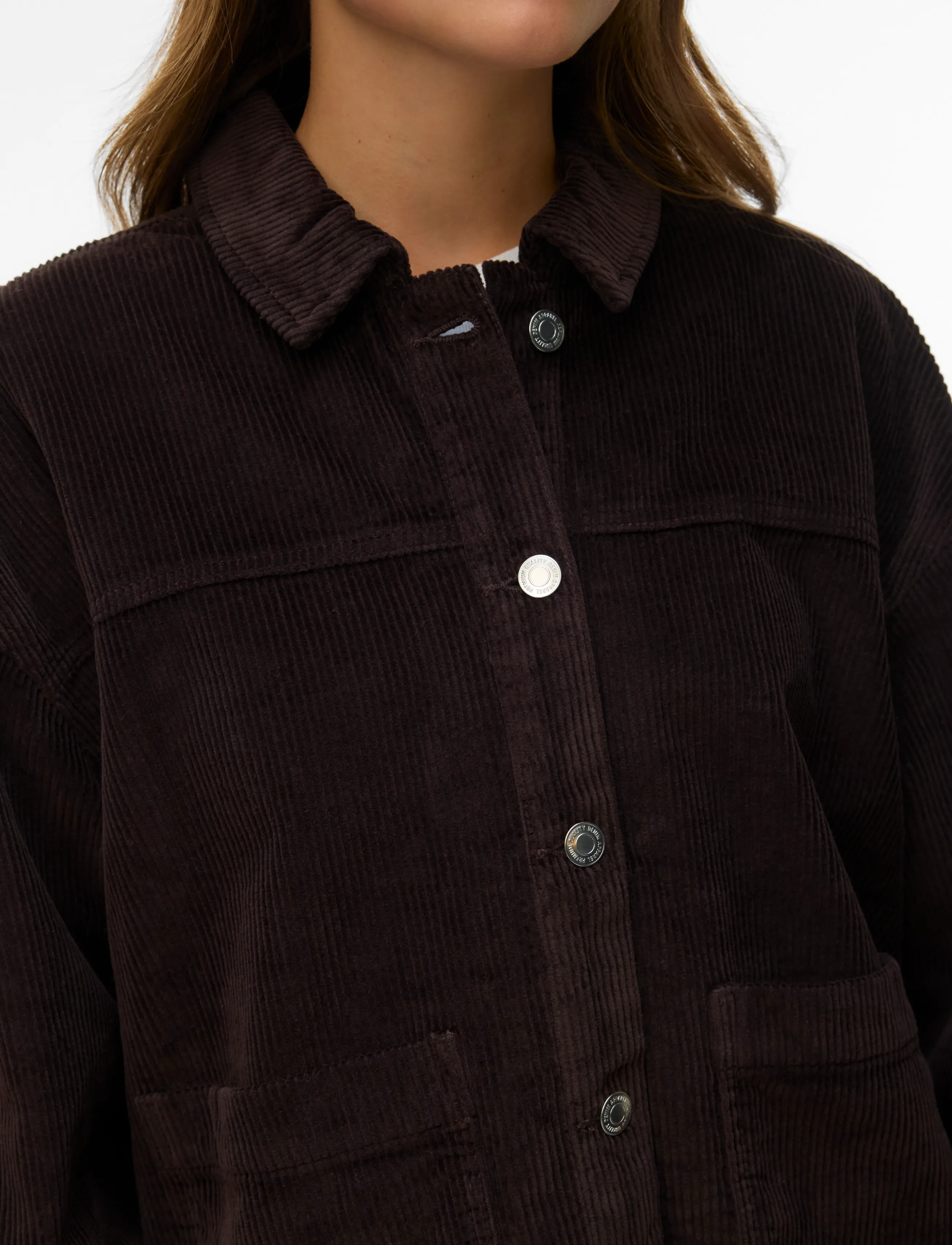Vero Moda - VMJAMIE LS CORDUROY SHACKET MIX NOOS - chocolate torte - 5
