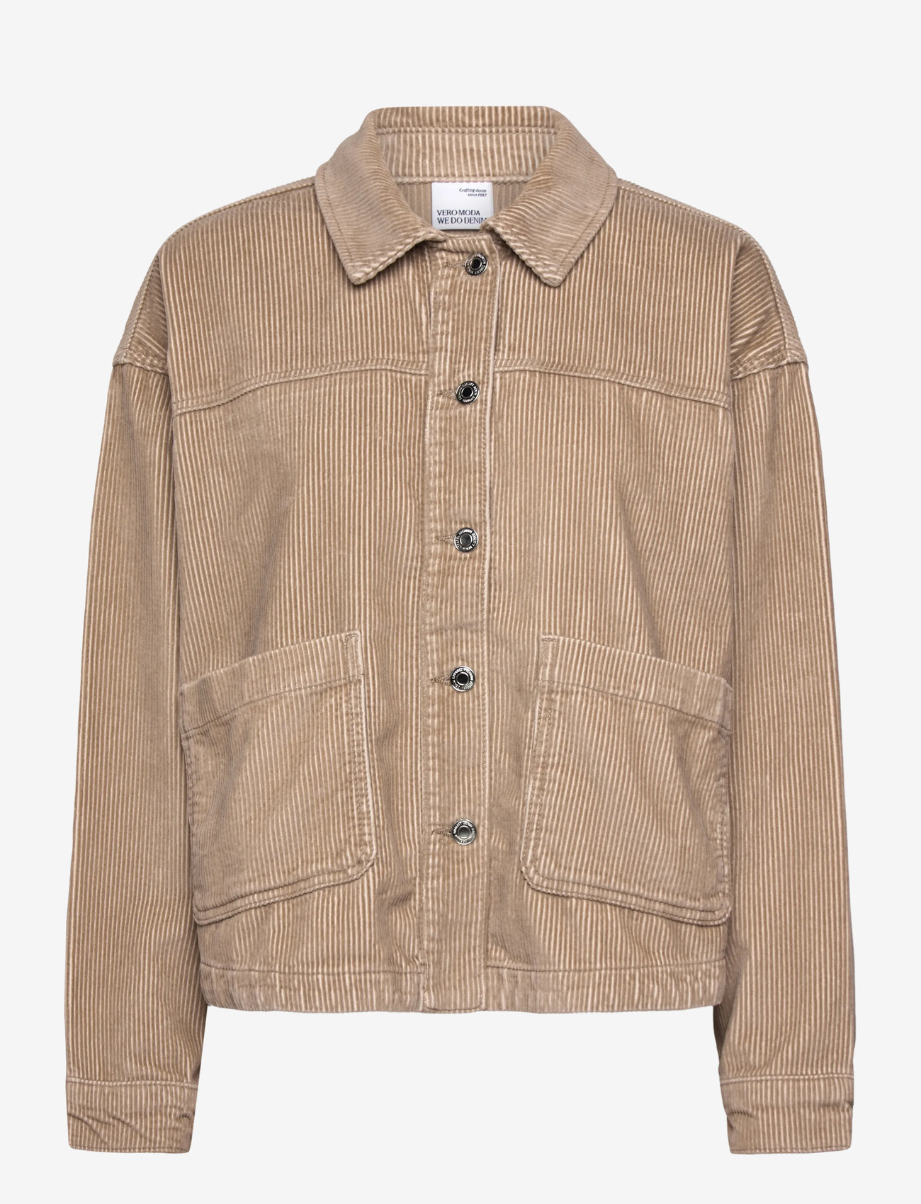 Vero Moda - VMJAMIE LS CORDUROY SHACKET MIX NOOS - silver mink - 1