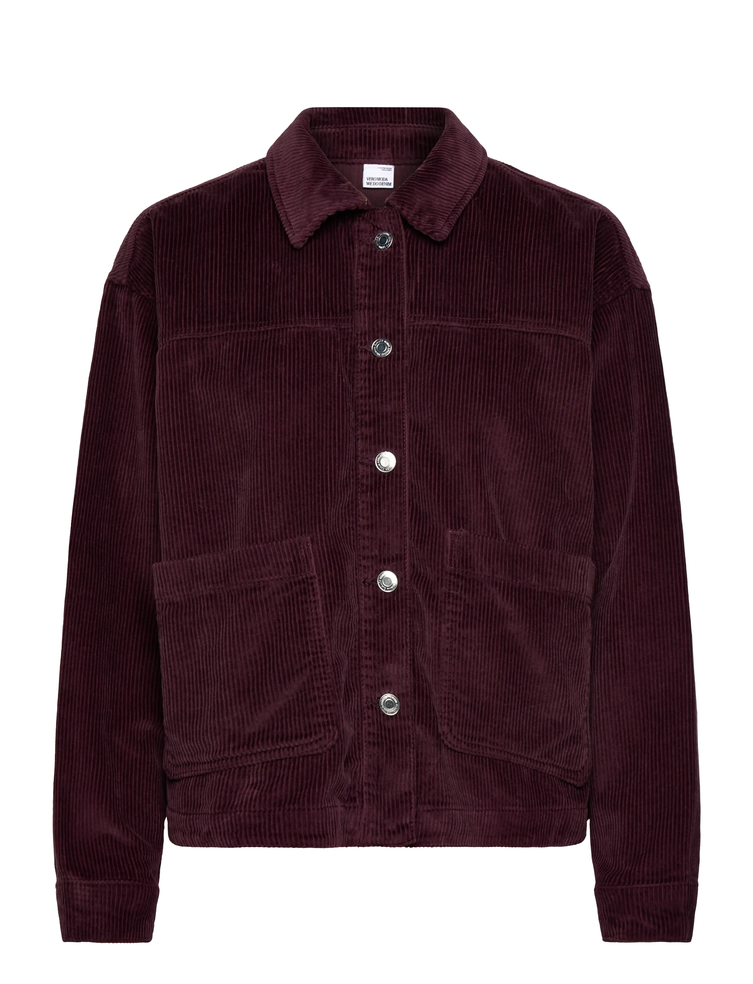 VERO MODA Vmjamie Ls Kordsamt Shacket Mix Noos Burgundy - XL - Damen