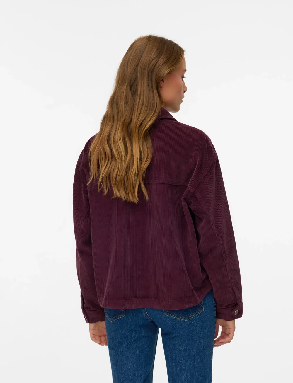 Vero Moda - VMJAMIE LS CORDUROY SHACKET MIX NOOS - kurtki jesienne - winetasting - 3