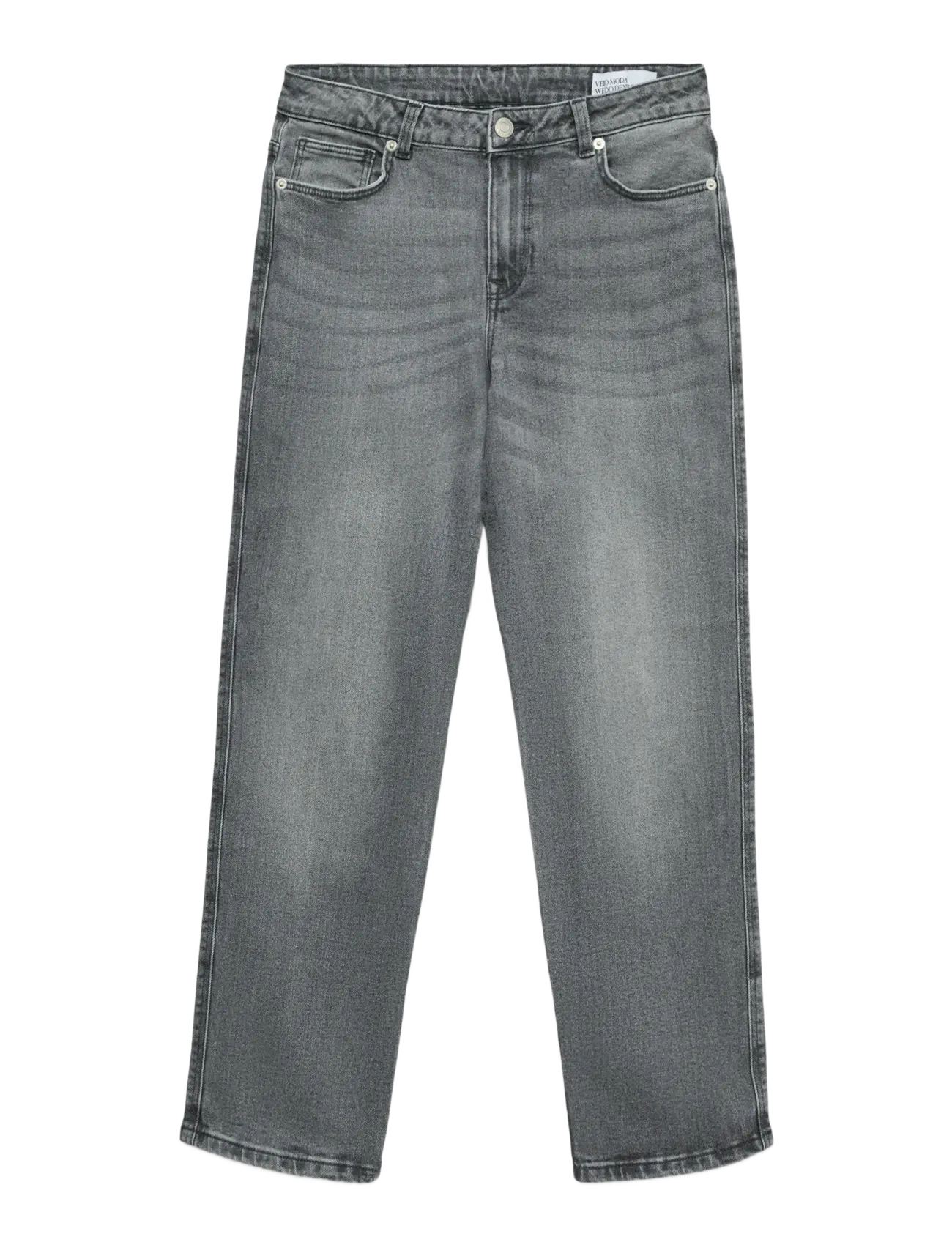 Vero Moda VMAMARA MR SLIM STRAIGHT ANK VI2112 NOOS - Kitsad teksad - MEDIUM GREY DENIM / grey
