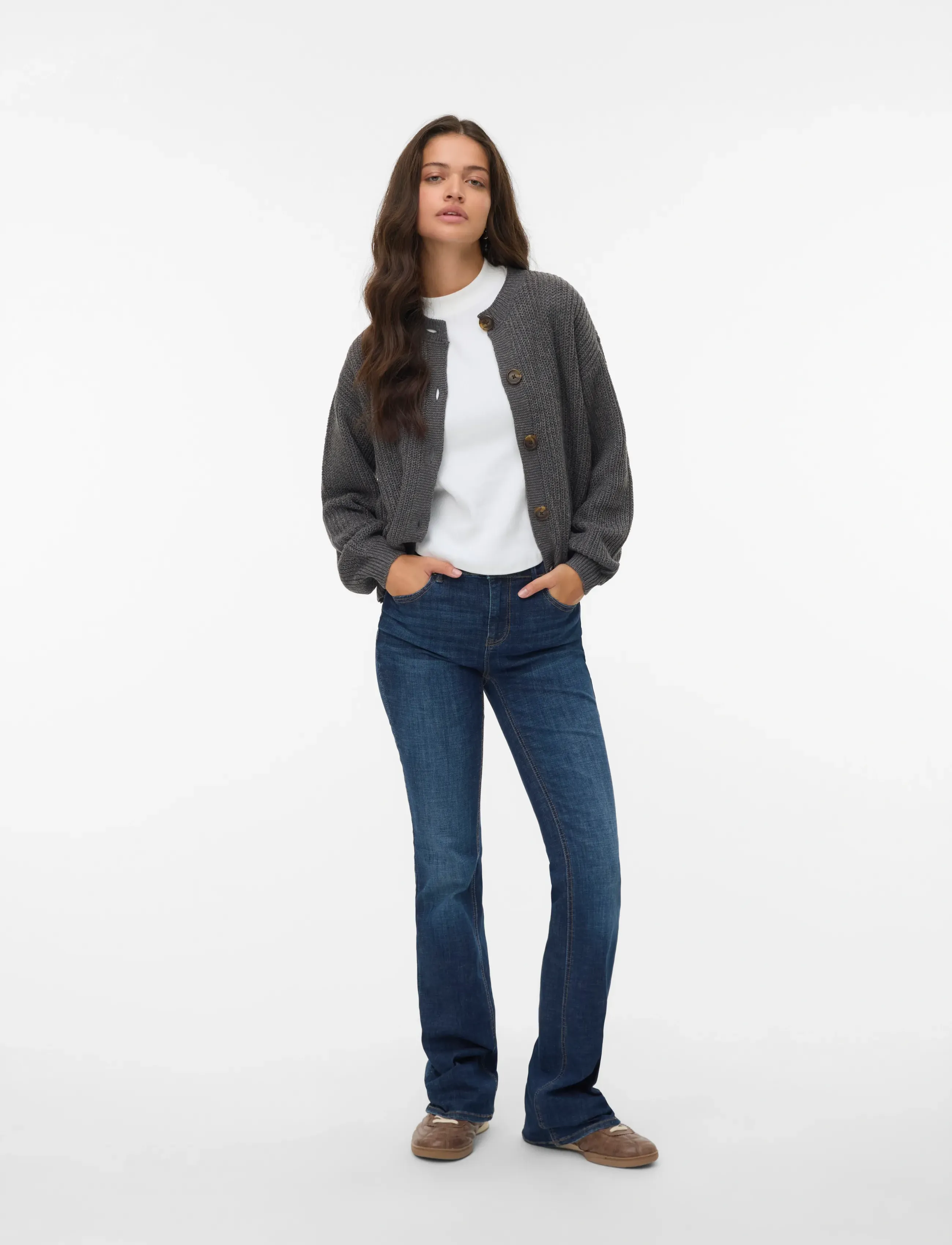Vmlea Ls O-Neck Cardigan Noos 3