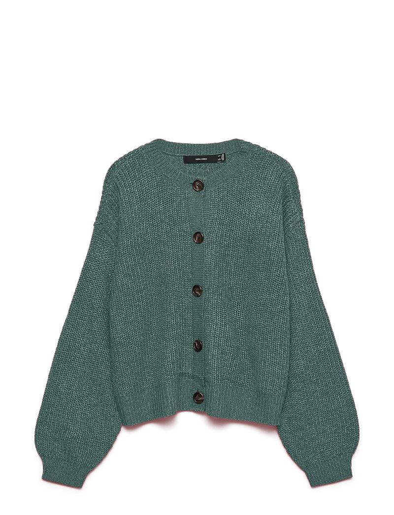 Vero Moda - VMLEA LS O-NECK CARDIGAN NOOS - cardigans - balsam green - 1
