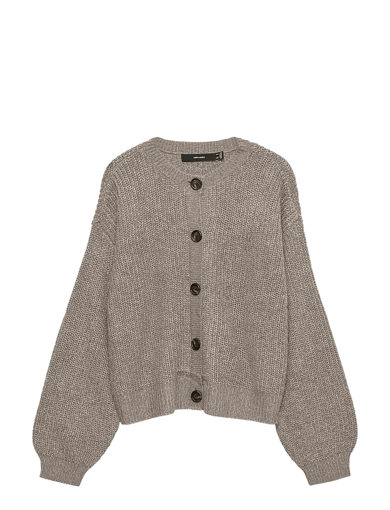 Vero Moda - VMLEA LS O-NECK CARDIGAN NOOS - cardigans - moon rock - 1