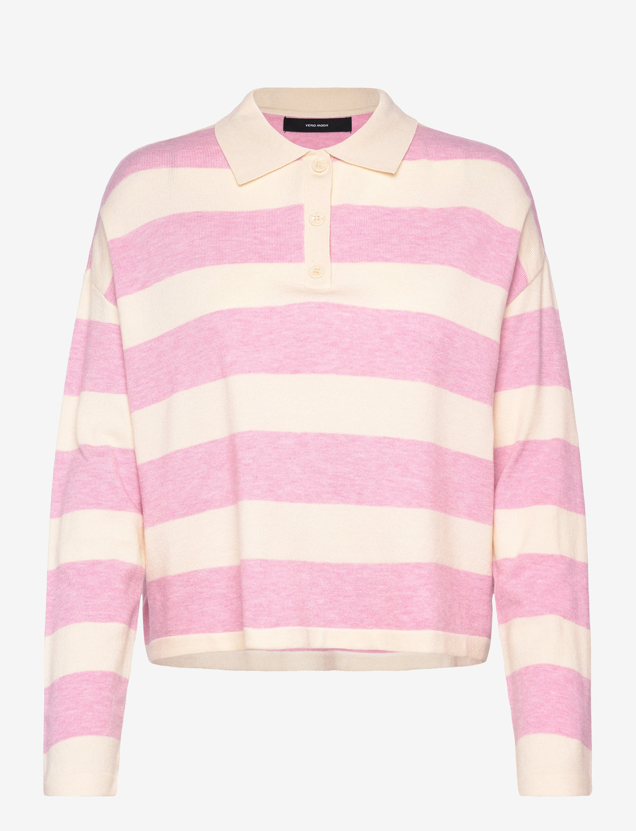 Vero Moda - VMARI LS POLO PULLOVER EXP - birch - 0