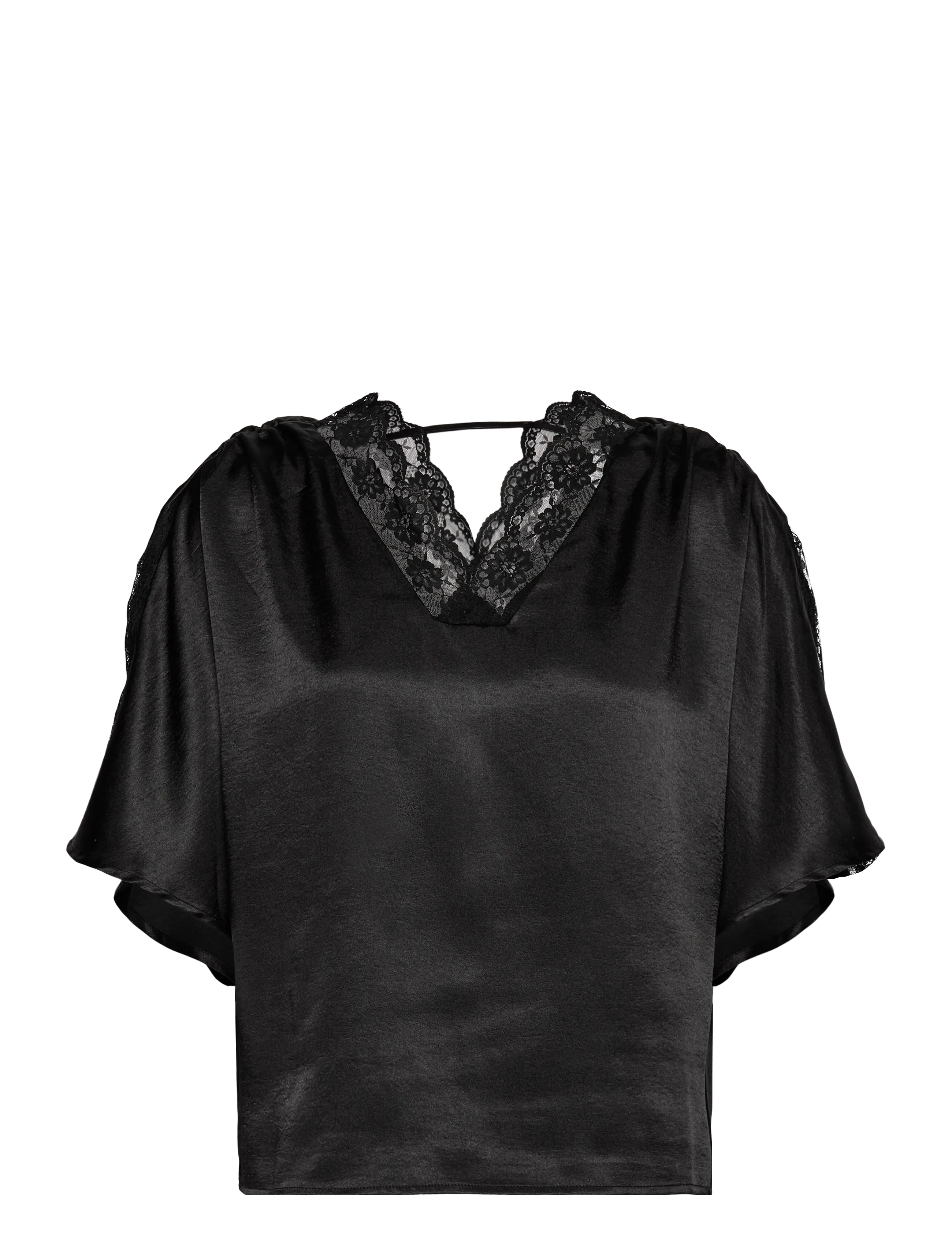 VERO MODA Vmhillary 2/4 Oberteil Btq Ga Schwarz - M - Damen