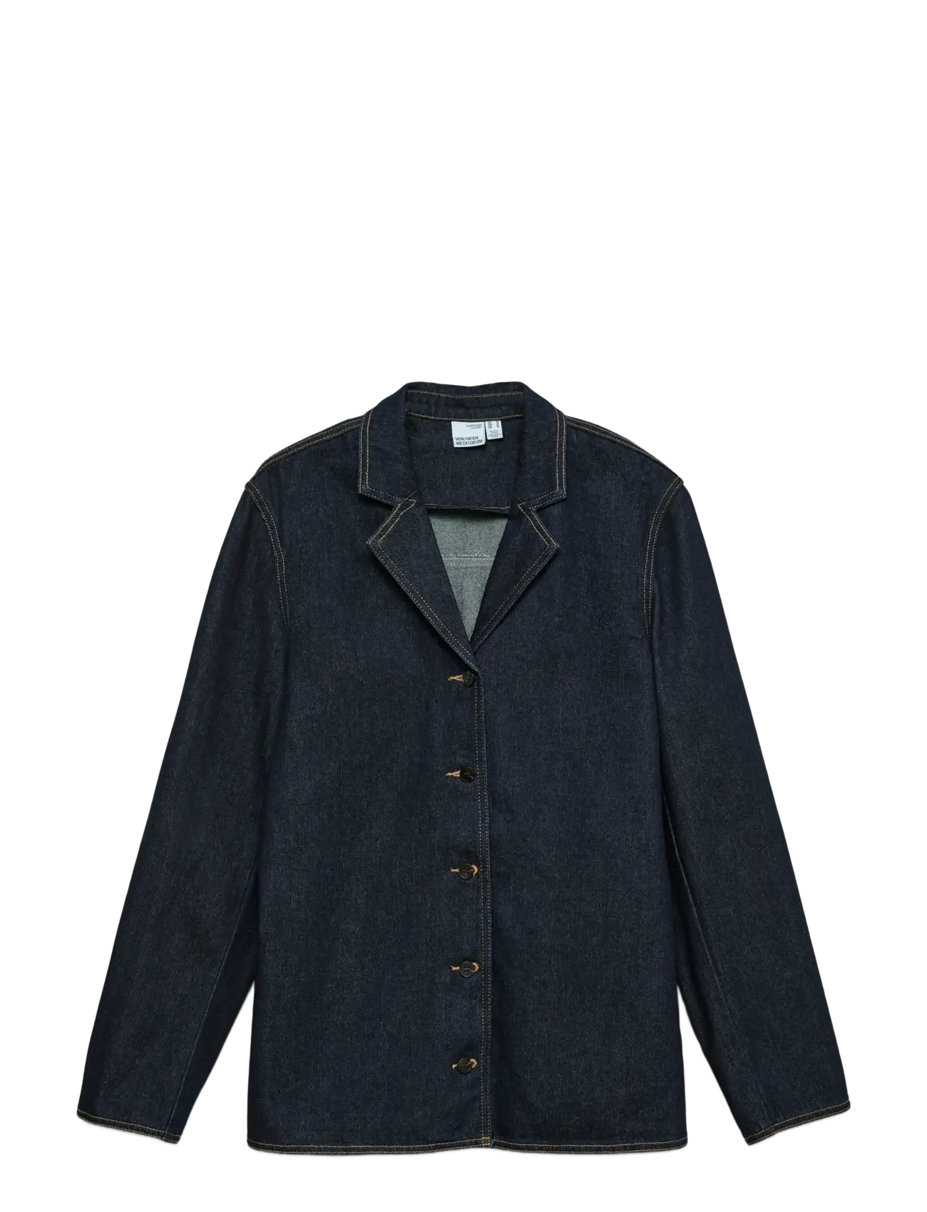 Vero Moda - VMKANIKA LS DENIM BLAZER SHIRT SI352 - chemises en jeans - dark blue denim - 1