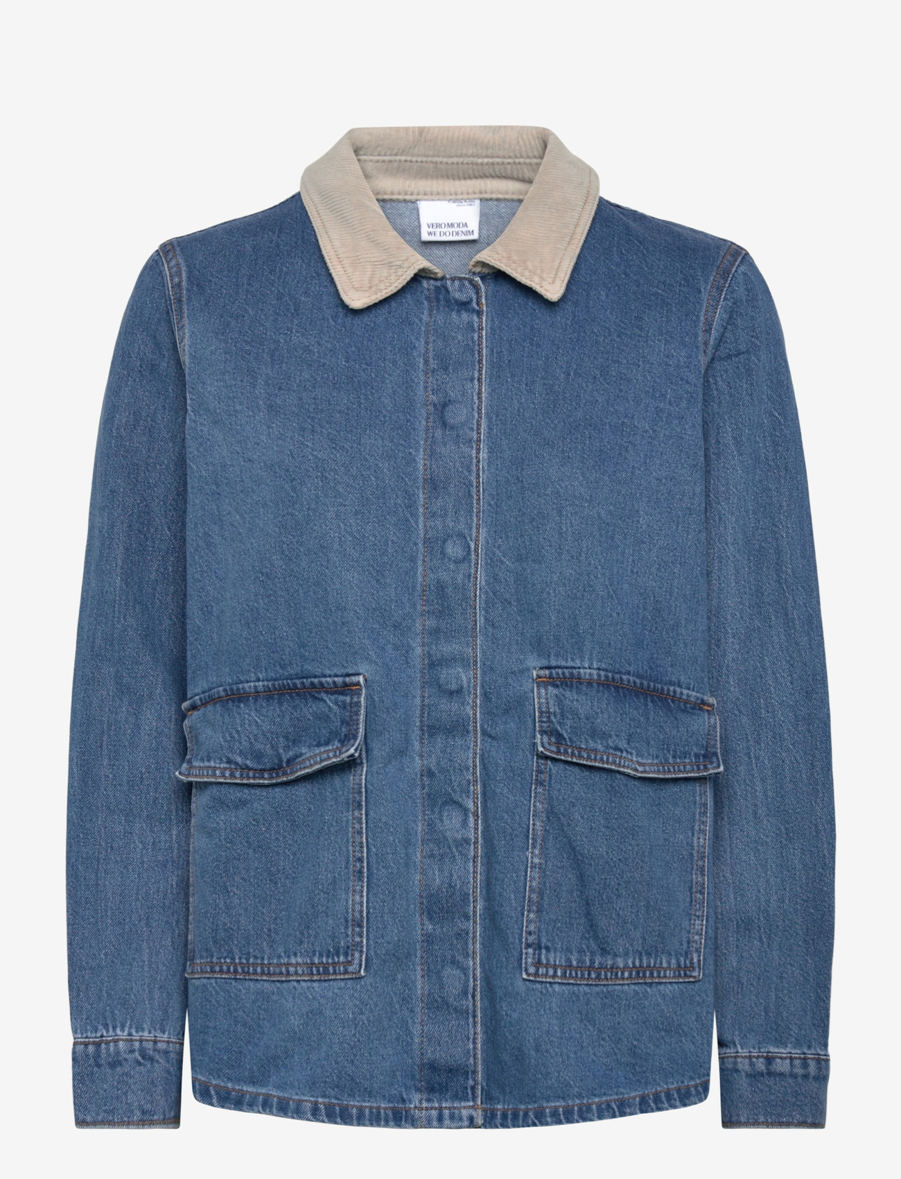 Vero Moda - VMENYA LS WORKWEAR JACKET - forårsjakker - medium blue denim - 1