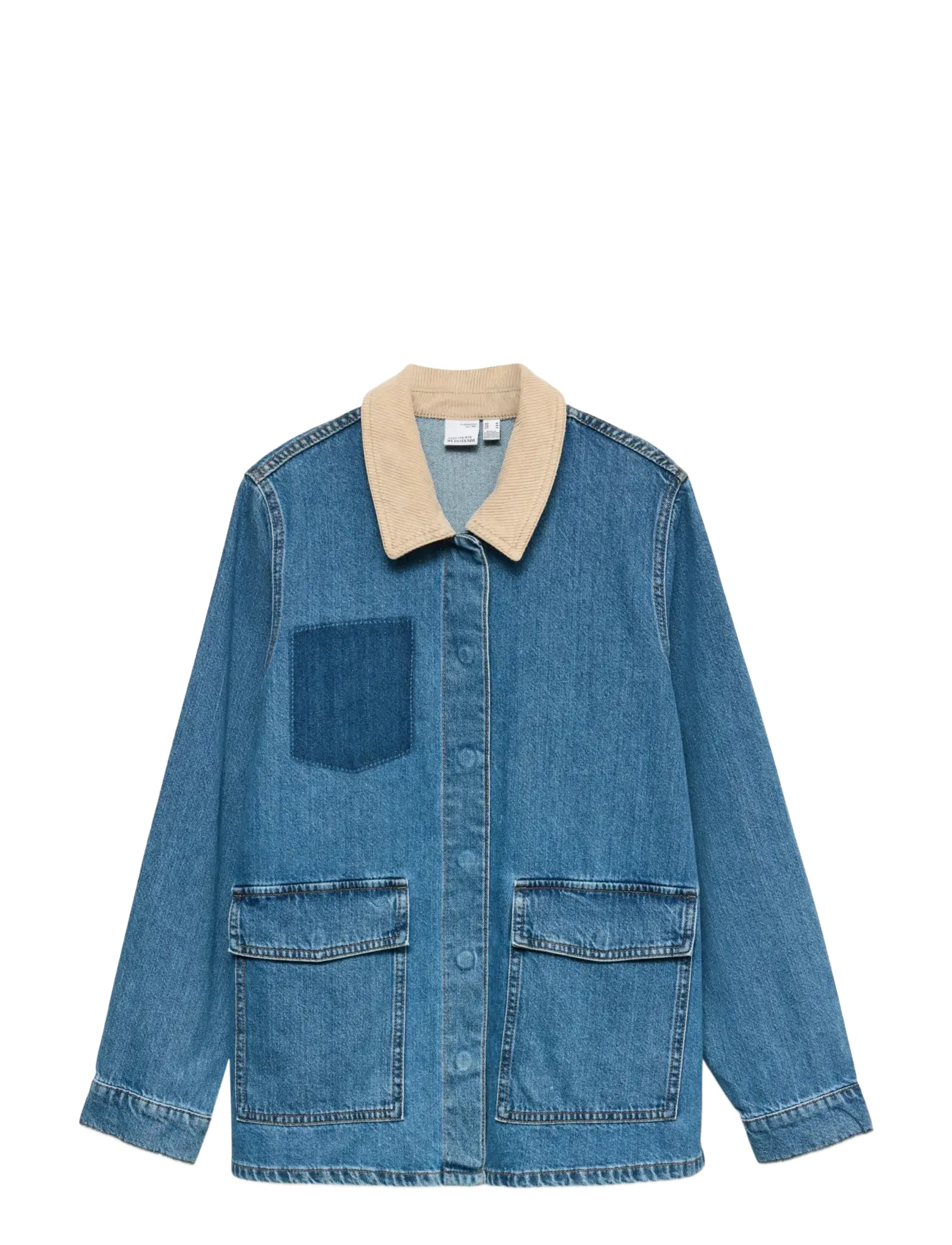 Vero Moda VMENYA LS WORKWEAR JACKET - Jacken & Mäntel - MEDIUM BLUE DENIM / blue
