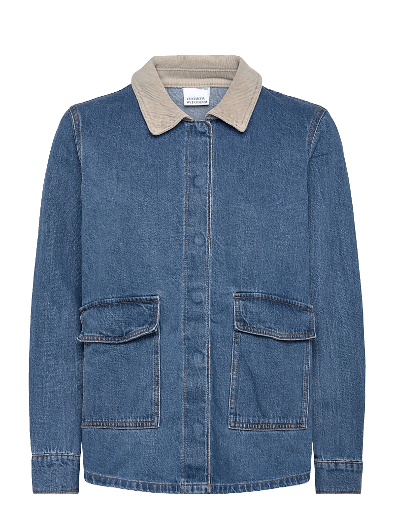 Vero Moda - VMENYA LS WORKWEAR JACKET - forårsjakker - medium blue denim - 1
