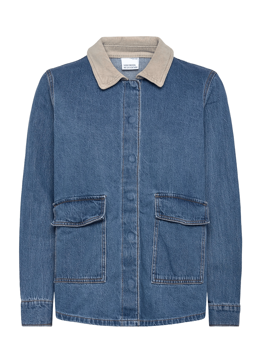 Vero Moda - VMENYA LS WORKWEAR JACKET - vårjackor - medium blue denim - 1