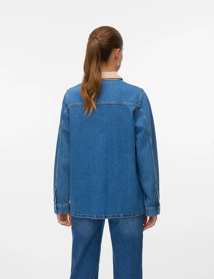 Vero Moda - VMENYA LS WORKWEAR JACKET - vårjackor - medium blue denim - 3