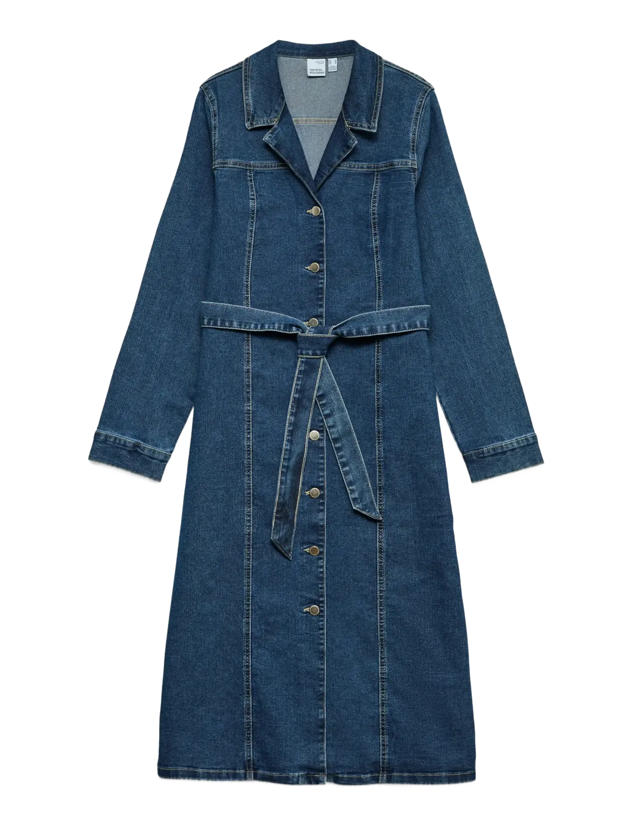 Vero Moda VMTELLY LS 7/8 DNM DRESS VI3474 - Vero Moda - DARK BLUE DENIM / blue