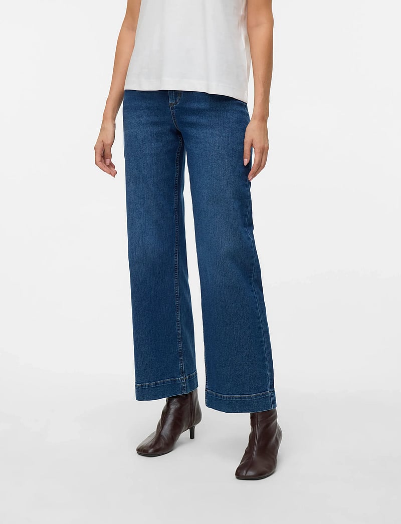 Vero Moda - VMKAYLA HR WIDE JEANS VI3474 - vida jeans - dark blue denim - 3