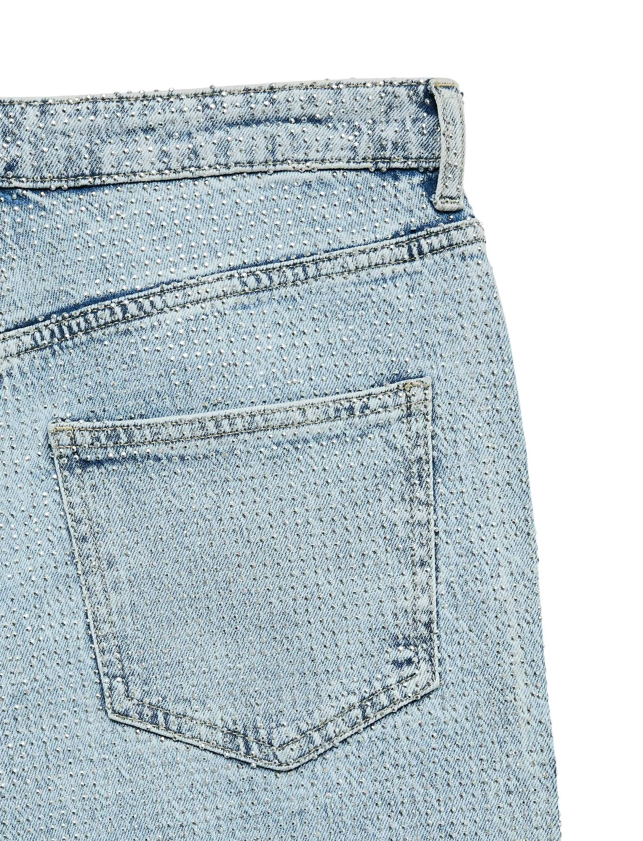 Vero Moda - VMTESSA HR WIDE RHINE JEANS RA339 - hosen mit weitem bein - light blue denim - 5
