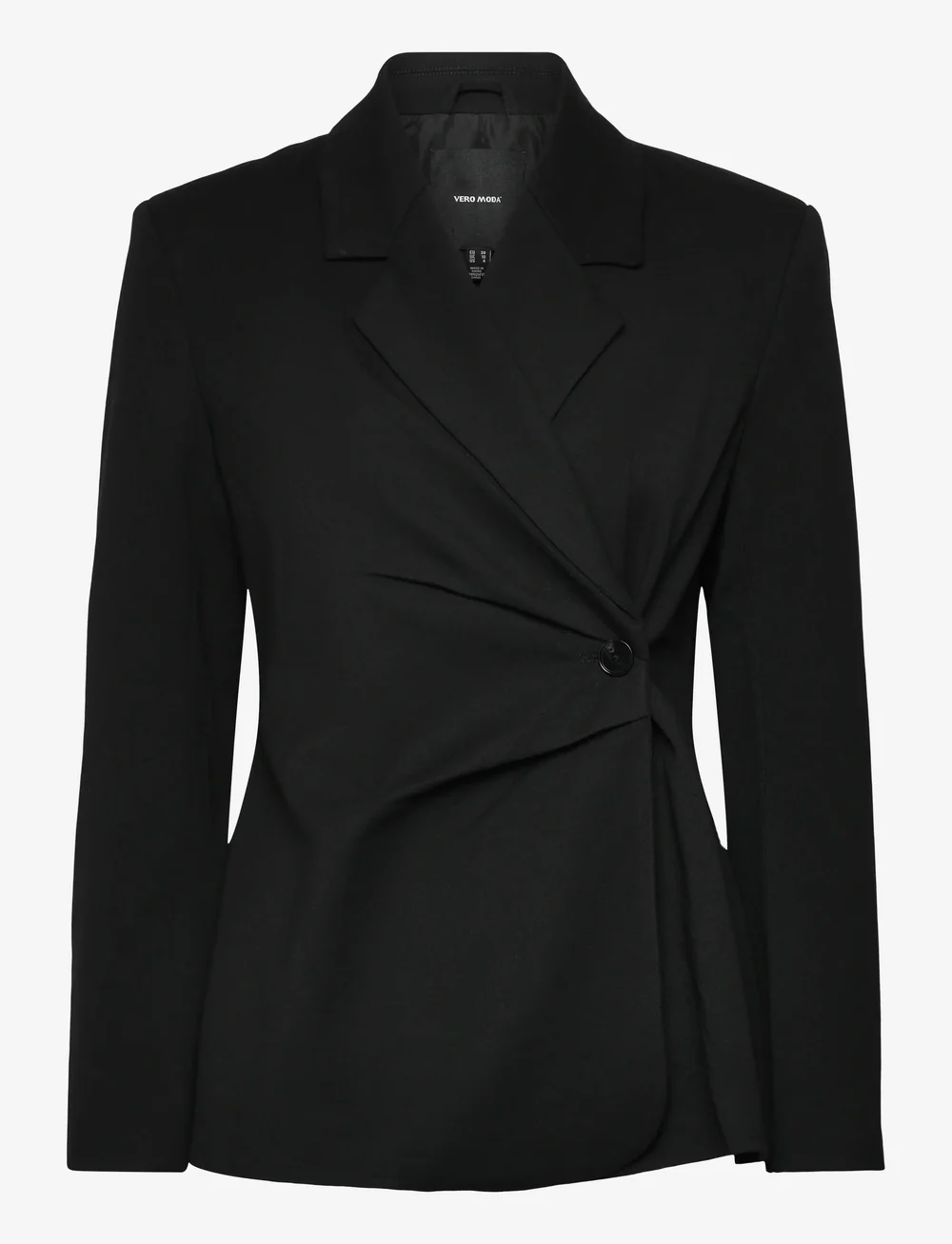 Vero Moda - VMVELA LS WRAP BLAZER - einreihige blazer - black - 0